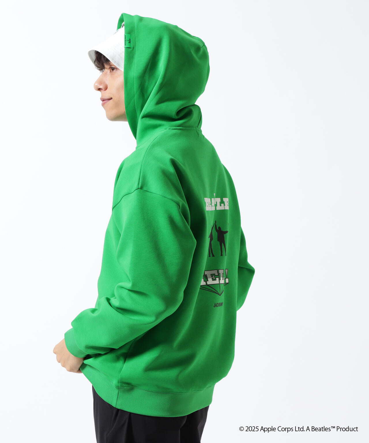 【The BEATLES ×Jack Bunny!!】T/Cダンボール長袖プルオーバーフーディ