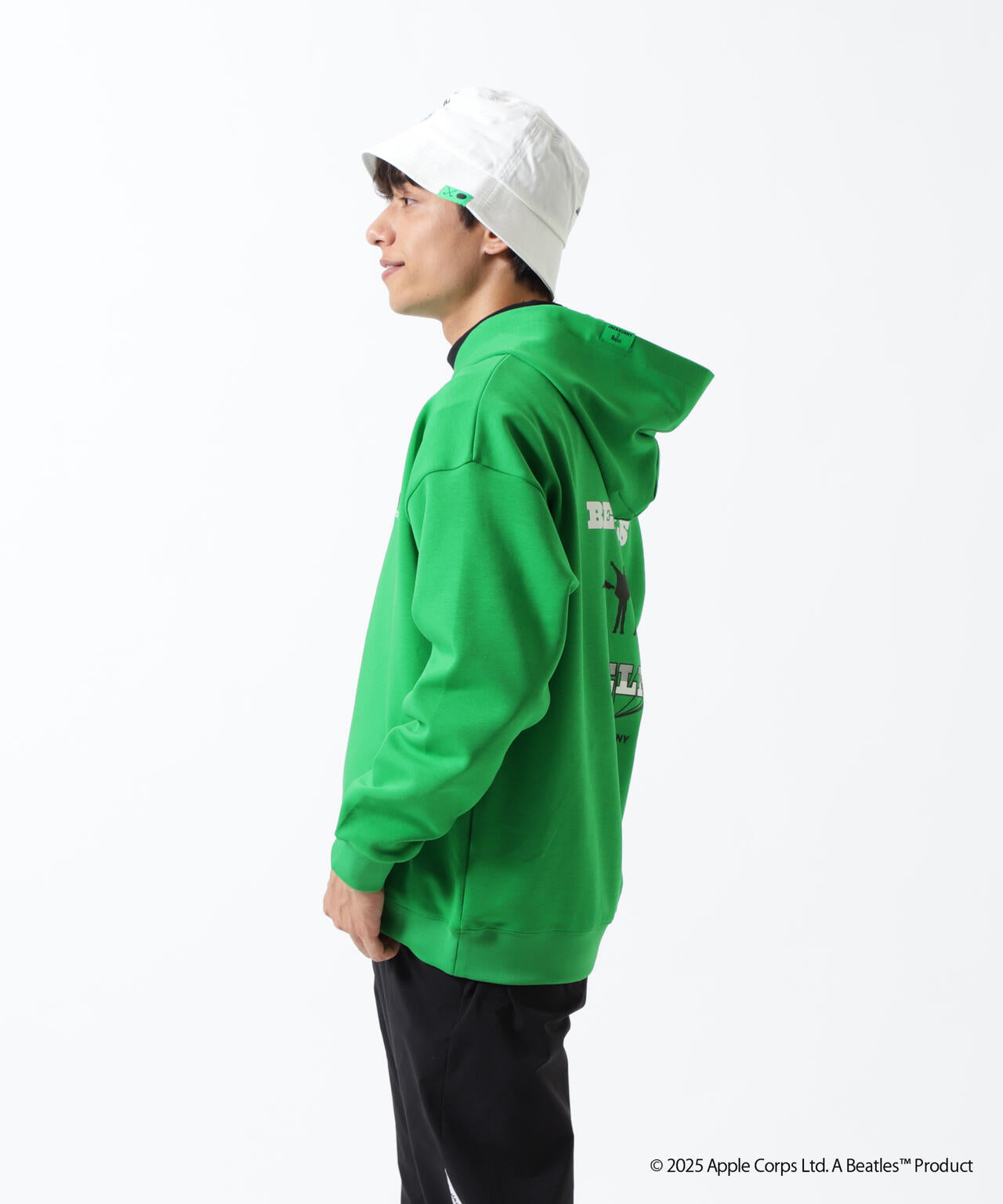 【The BEATLES ×Jack Bunny!!】T/Cダンボール長袖プルオーバーフーディ