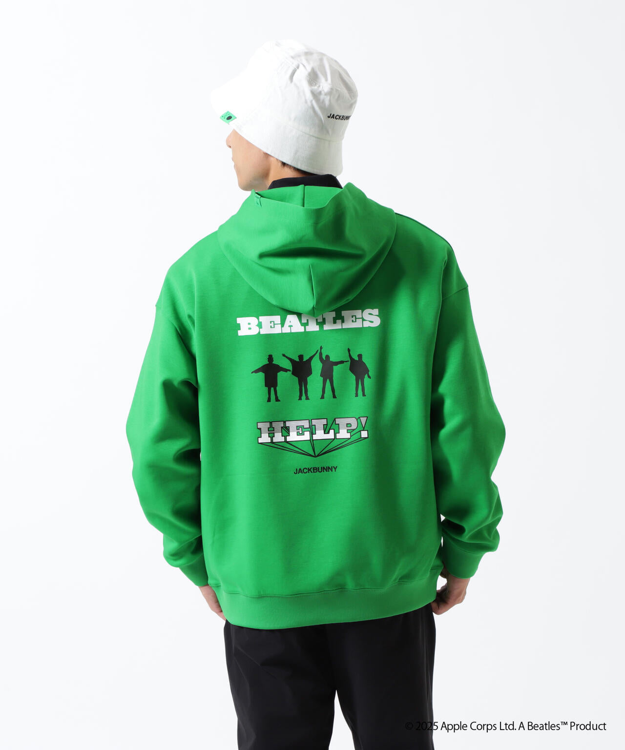 【The BEATLES ×Jack Bunny!!】T/Cダンボール長袖プルオーバーフーディ