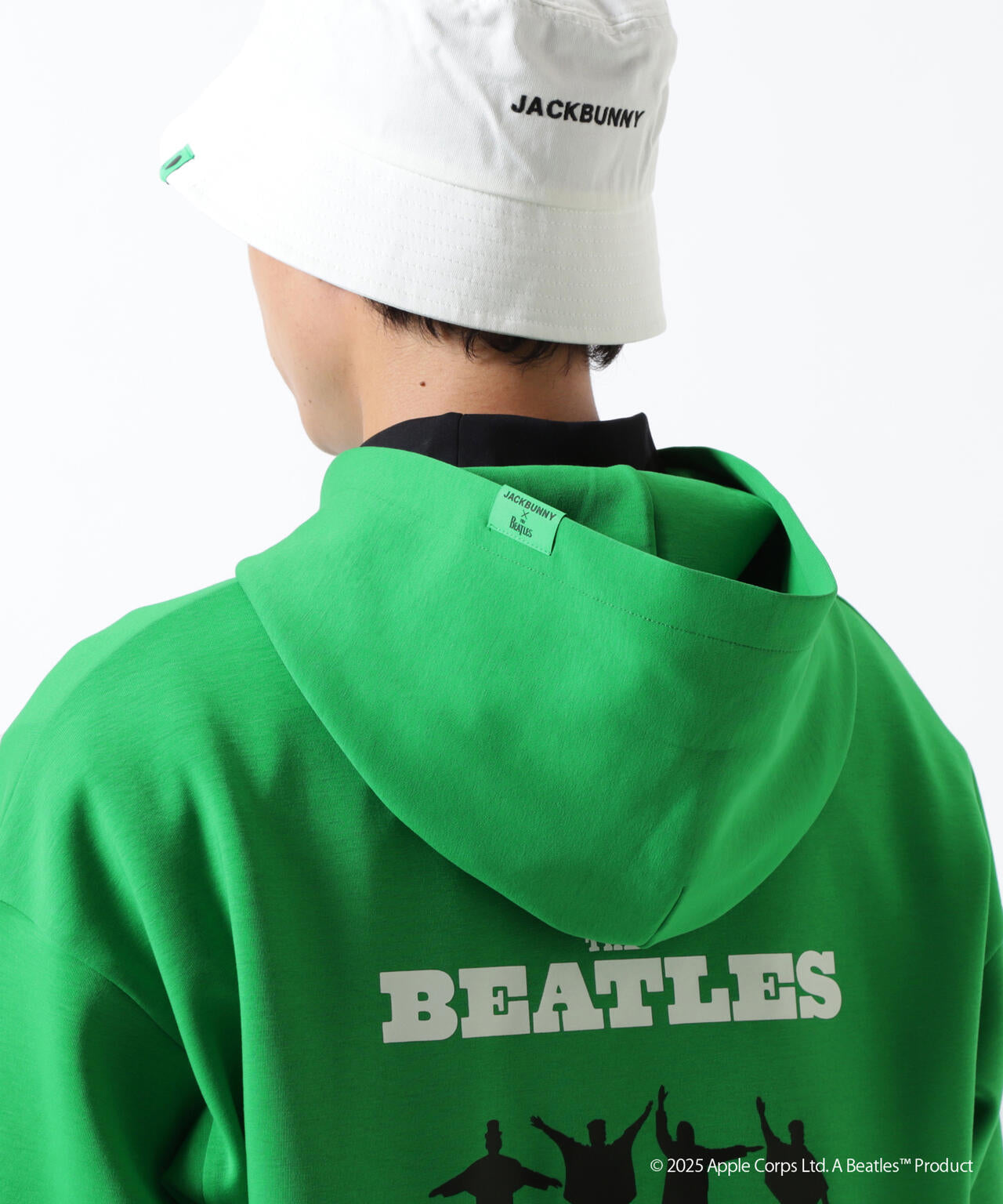 【The BEATLES ×Jack Bunny!!】T/Cダンボール長袖プルオーバーフーディ
