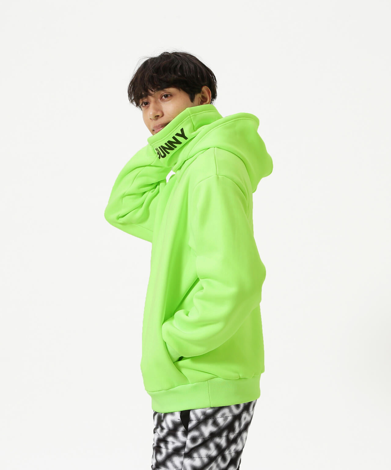 【JBMINT】KARUISHI バラクラバ一体型フーディプルオーバー
