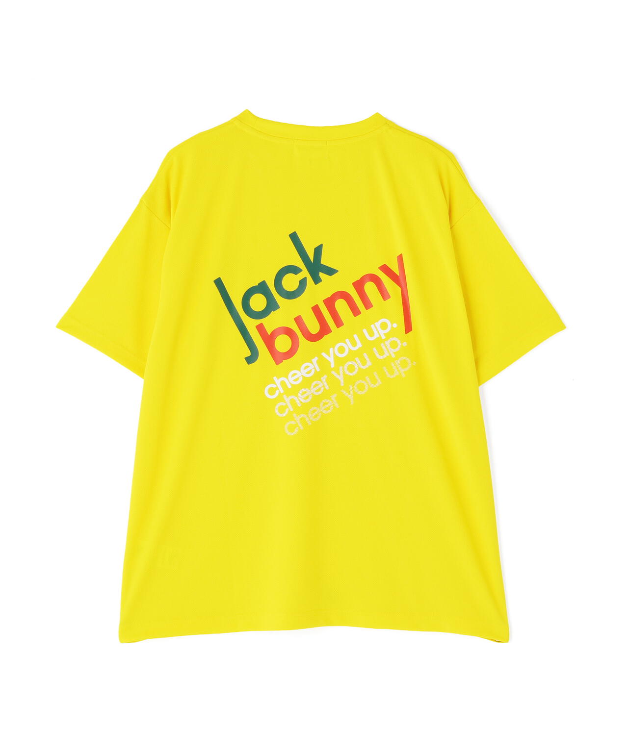 PEバックメッシュプリントTシャツ