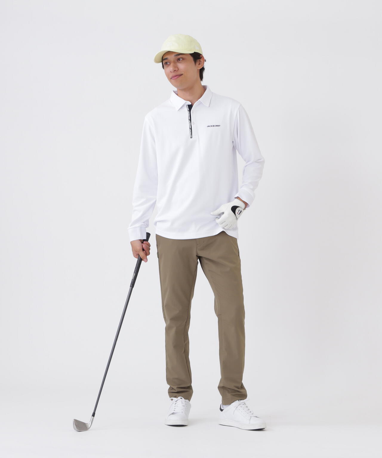 HyperHelixポンチ長袖ポロシャツ (MENS)