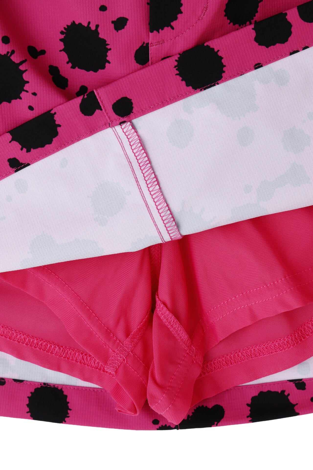 2WAYストレッチ ミニワッフル スカート ＜ペンキ柄＞