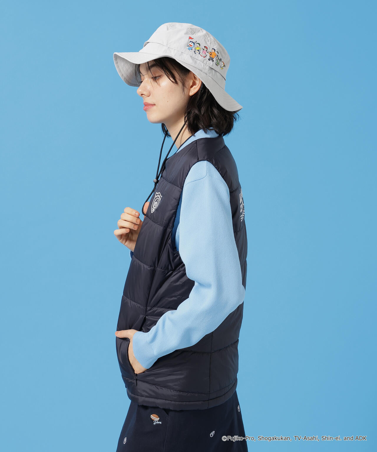 【ドラえもん】20Dタフタ中綿ベスト