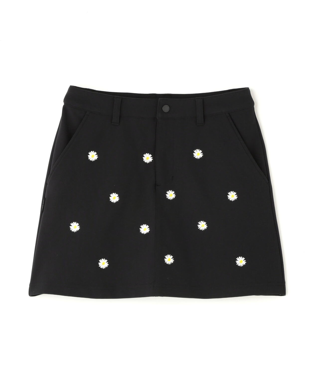 【CINEMA MONOTONE】2WAYグリッドストレッチFlowerスカート
