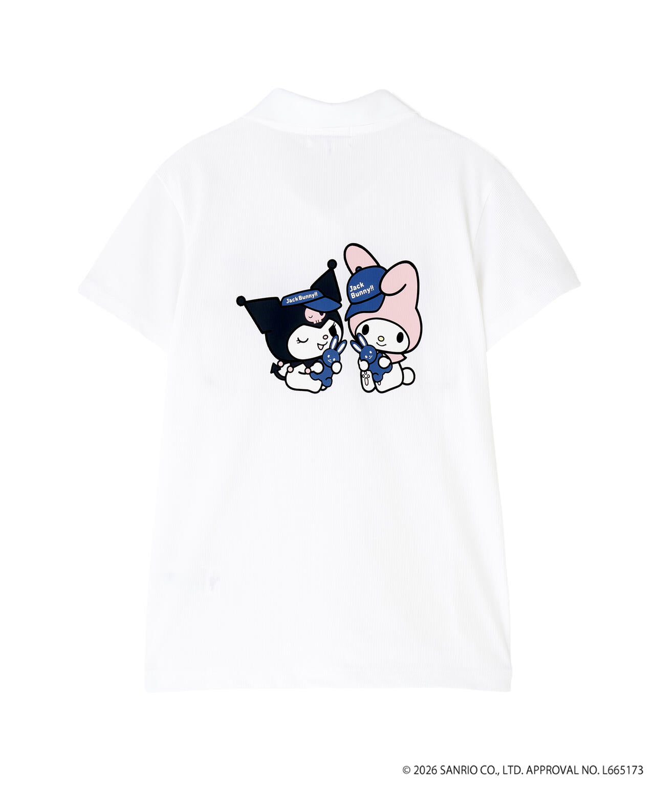 【一部店舗&公式オンライン限定】【マイメロディ・クロミ　コラボ】プリント半袖ポロシャツ