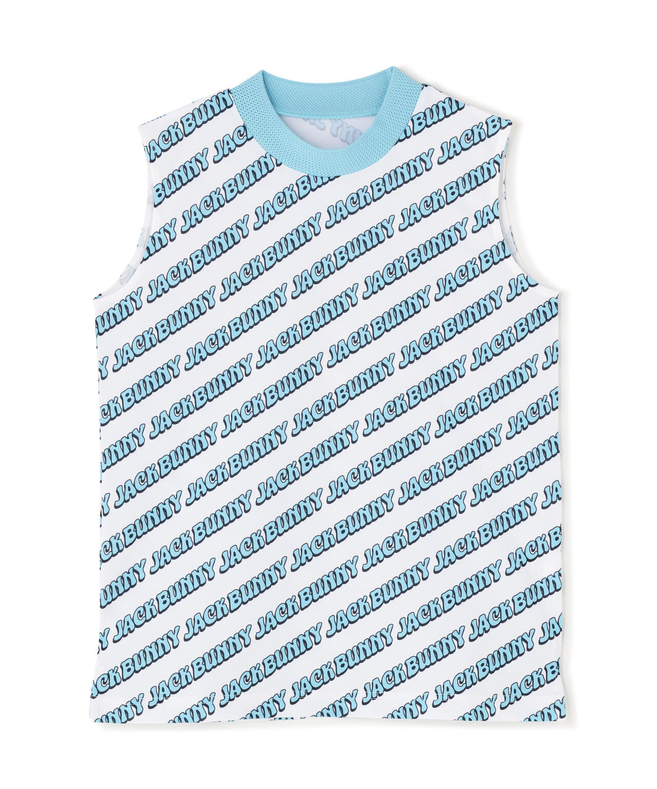 【ルナ＆サニー】ロゴ総柄シングルカノコ ノースモックネック