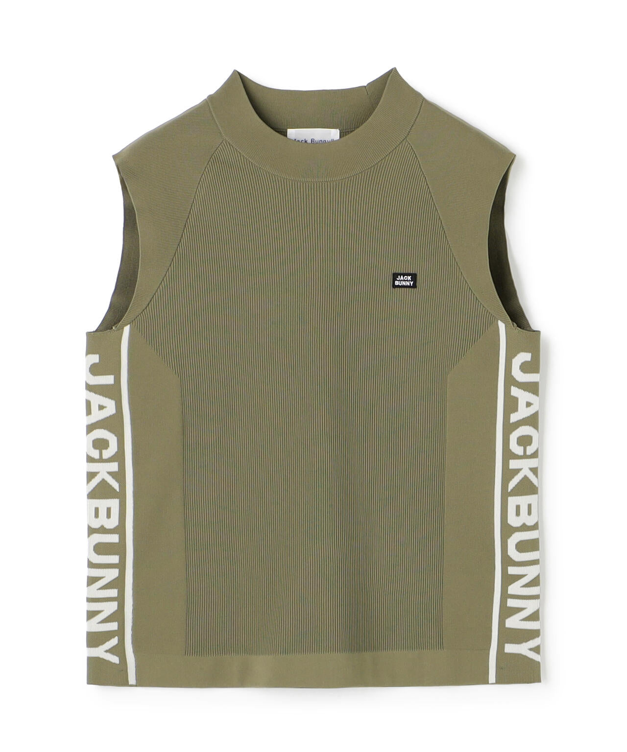 イージーケアサイドロゴノースリーブニットワンピース (WOMENS)