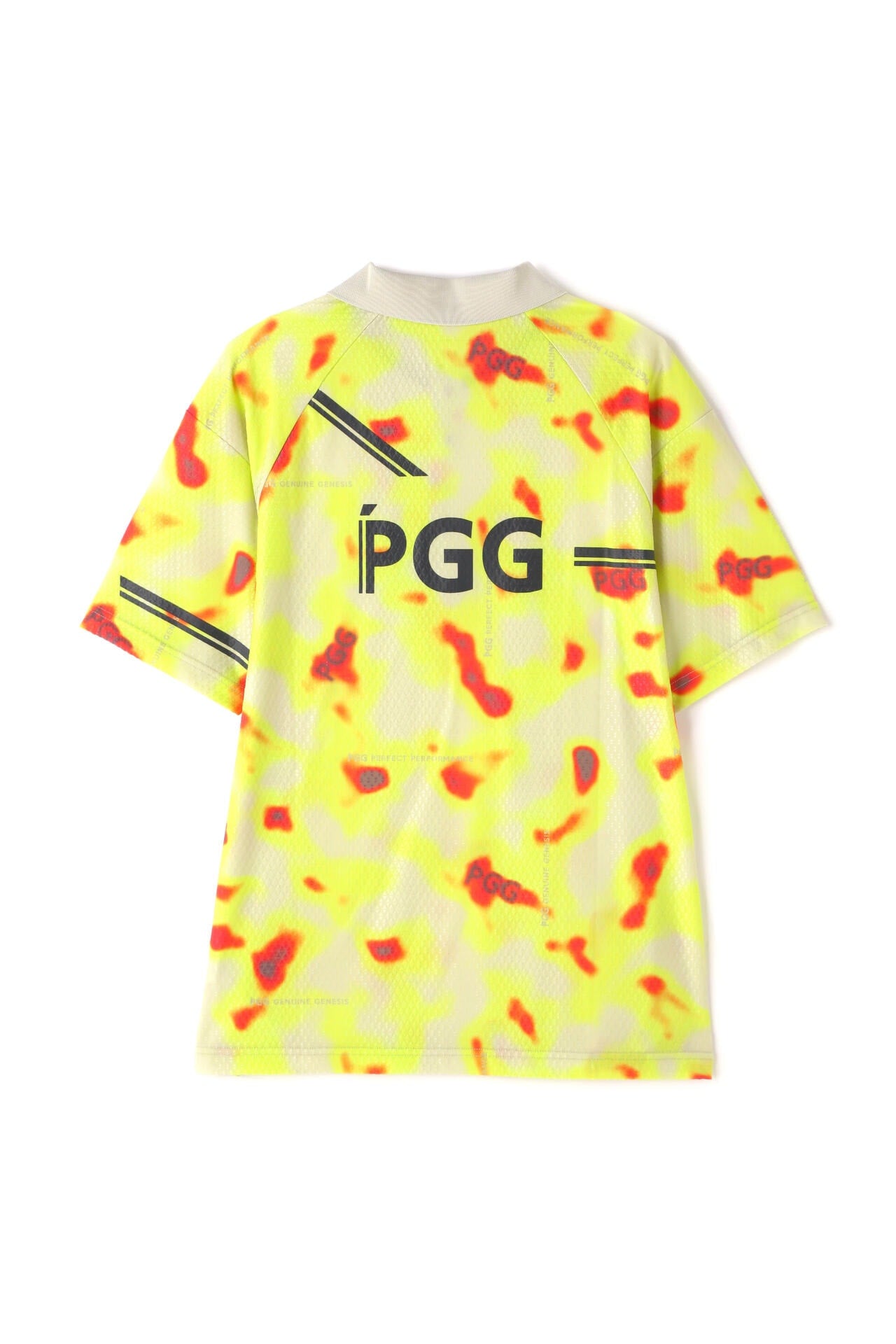 【PGG】トリコットジャガード ナイロンストレッチ半袖ポロシャツ ＜サーモグラフィ＞ (MENS)