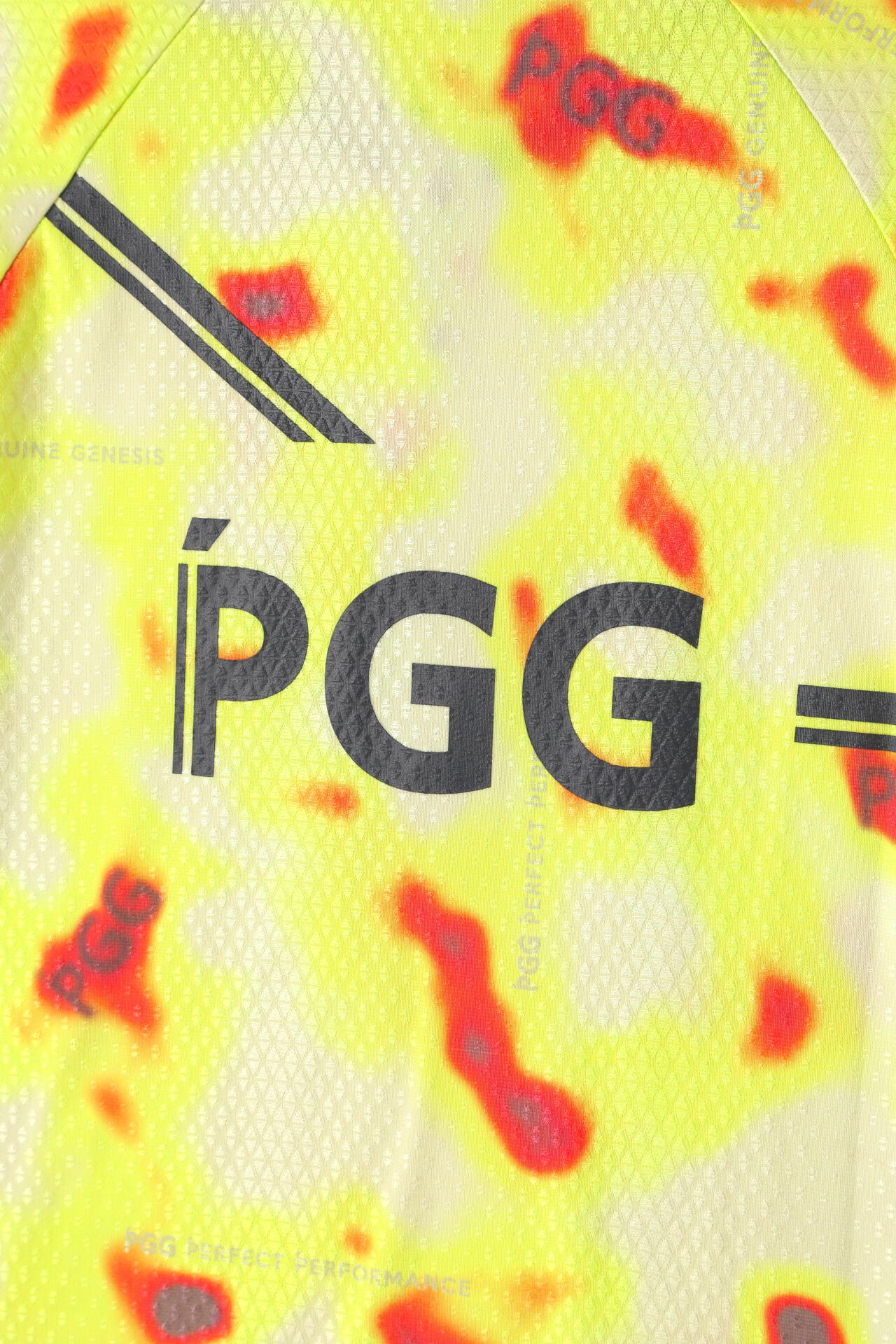 【PGG】トリコットジャガード ナイロンストレッチ半袖ポロシャツ ＜サーモグラフィ＞ (MENS)