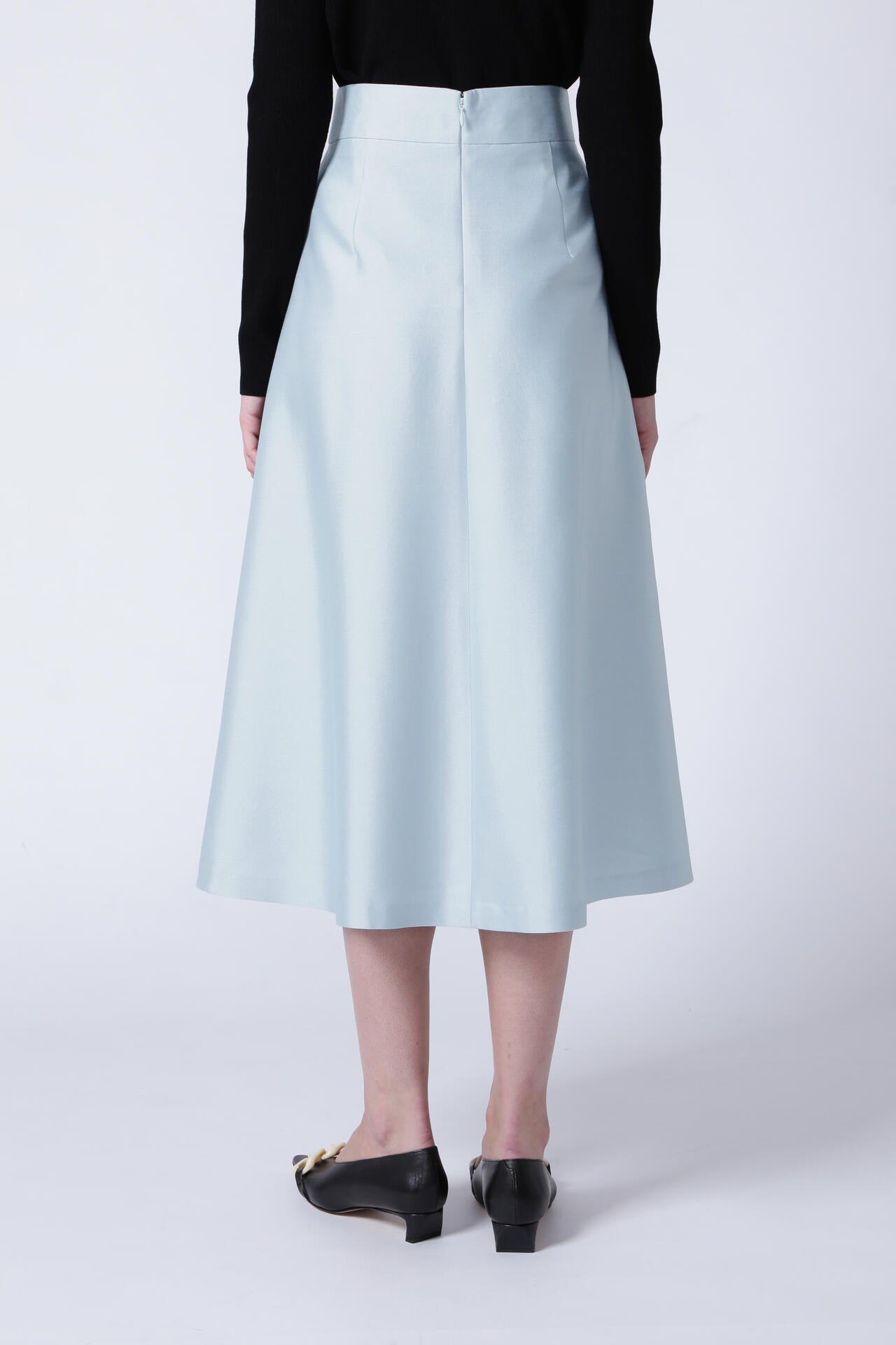 【WEB限定 40サイズ展開】シルクウールツイルスカート