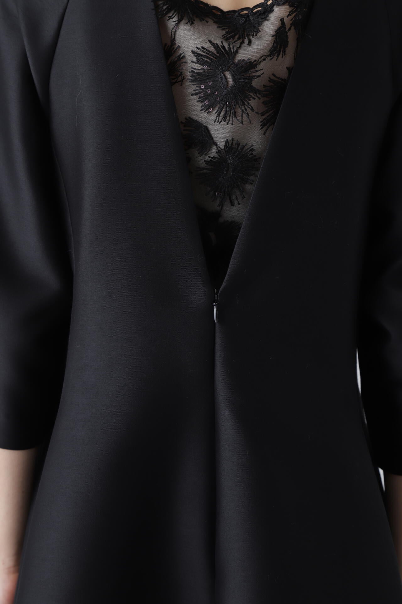 <BLACK LABEL>ウールシルクダブルクロスワンピース