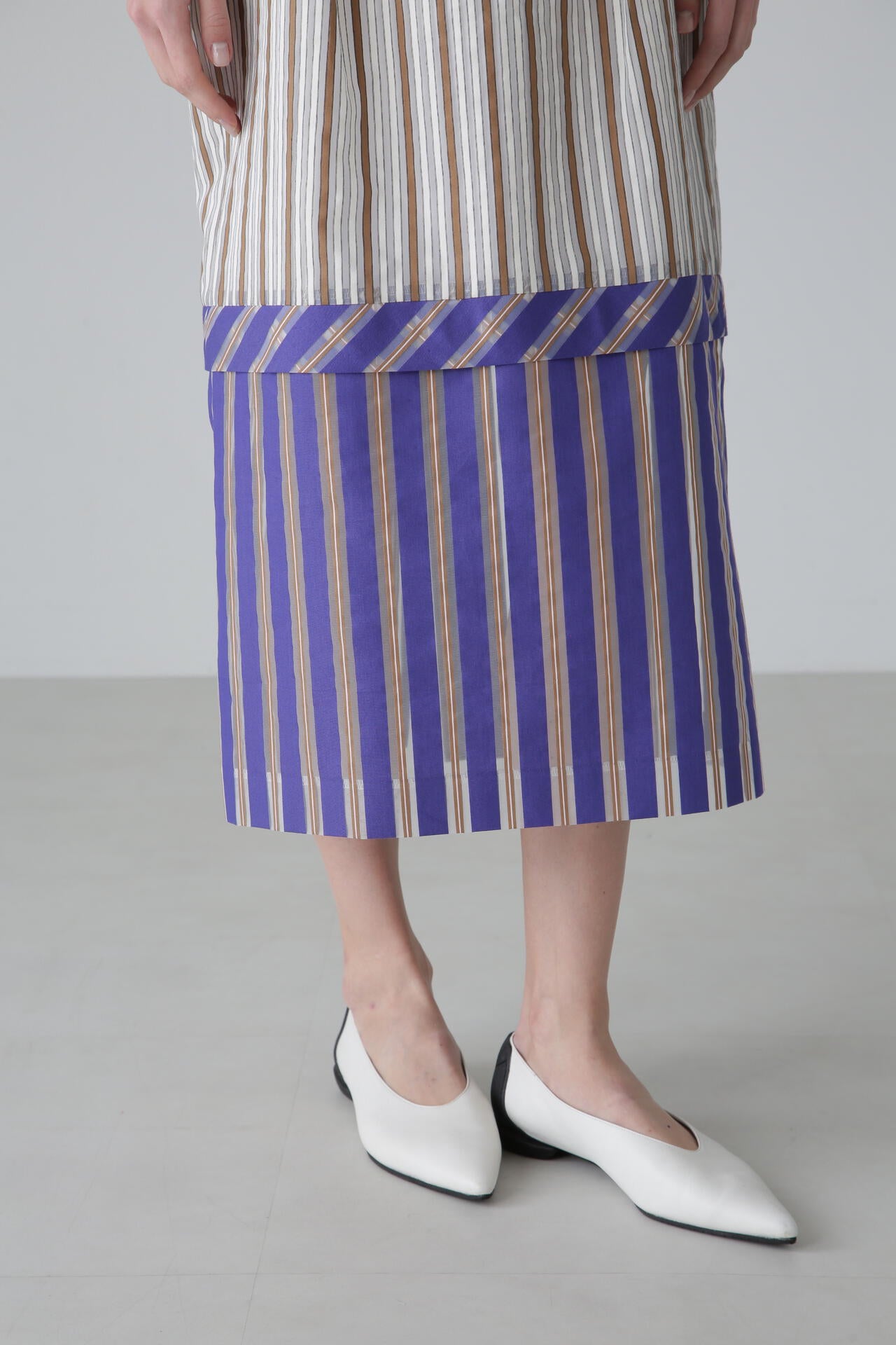 ミックスストライプスカート