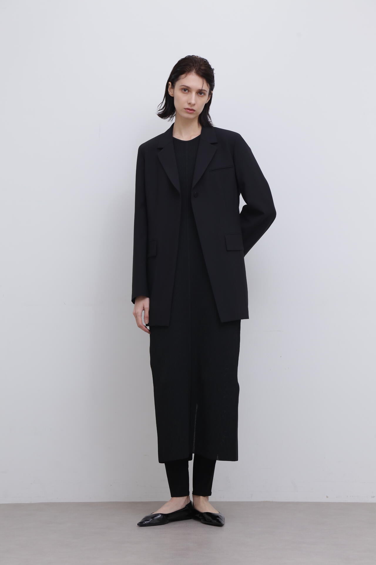 ＜UNiPH＞スポンディッシュストレッチメッシュニットワンピース