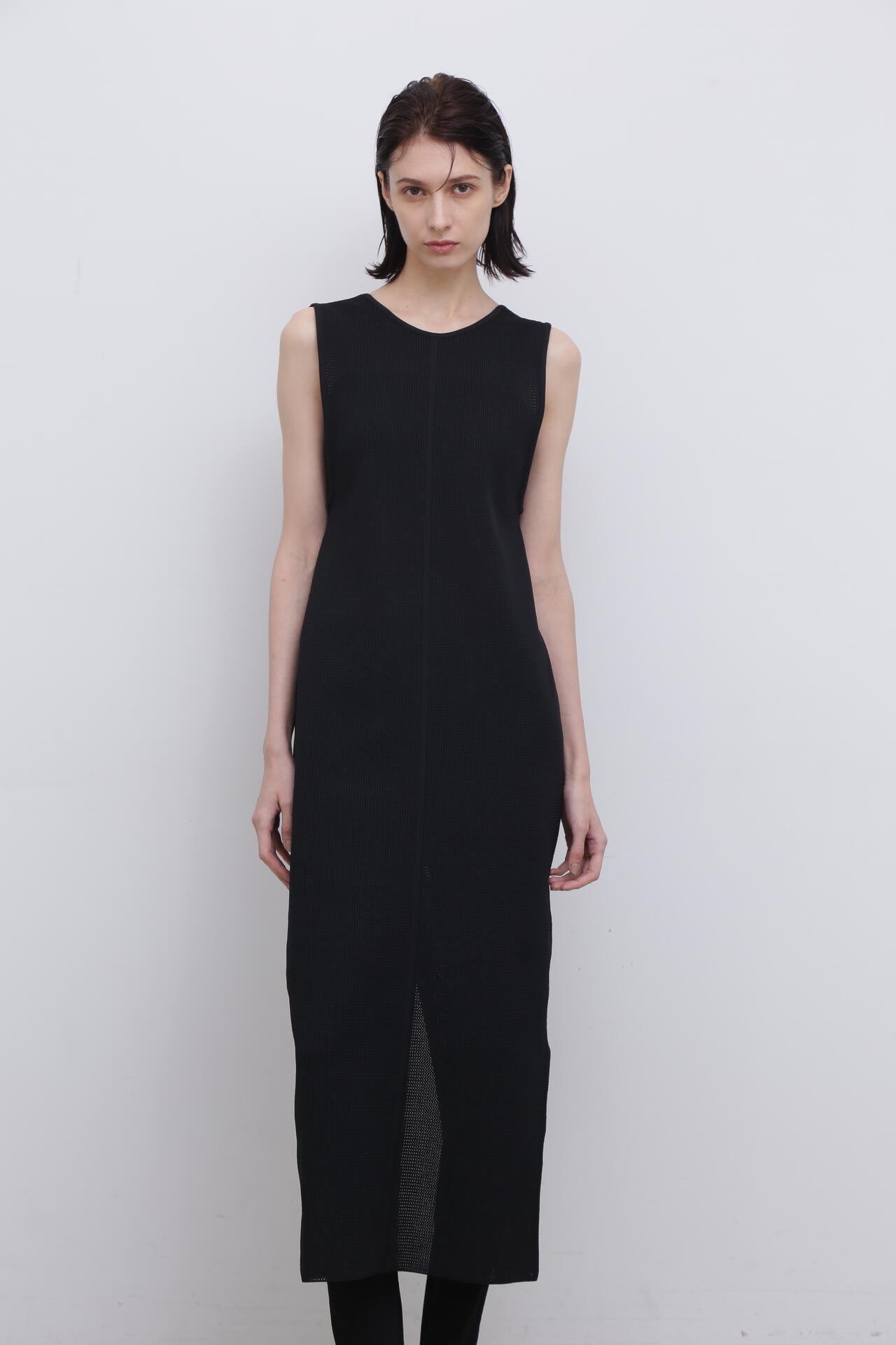 ＜UNiPH＞スポンディッシュストレッチメッシュニットワンピース