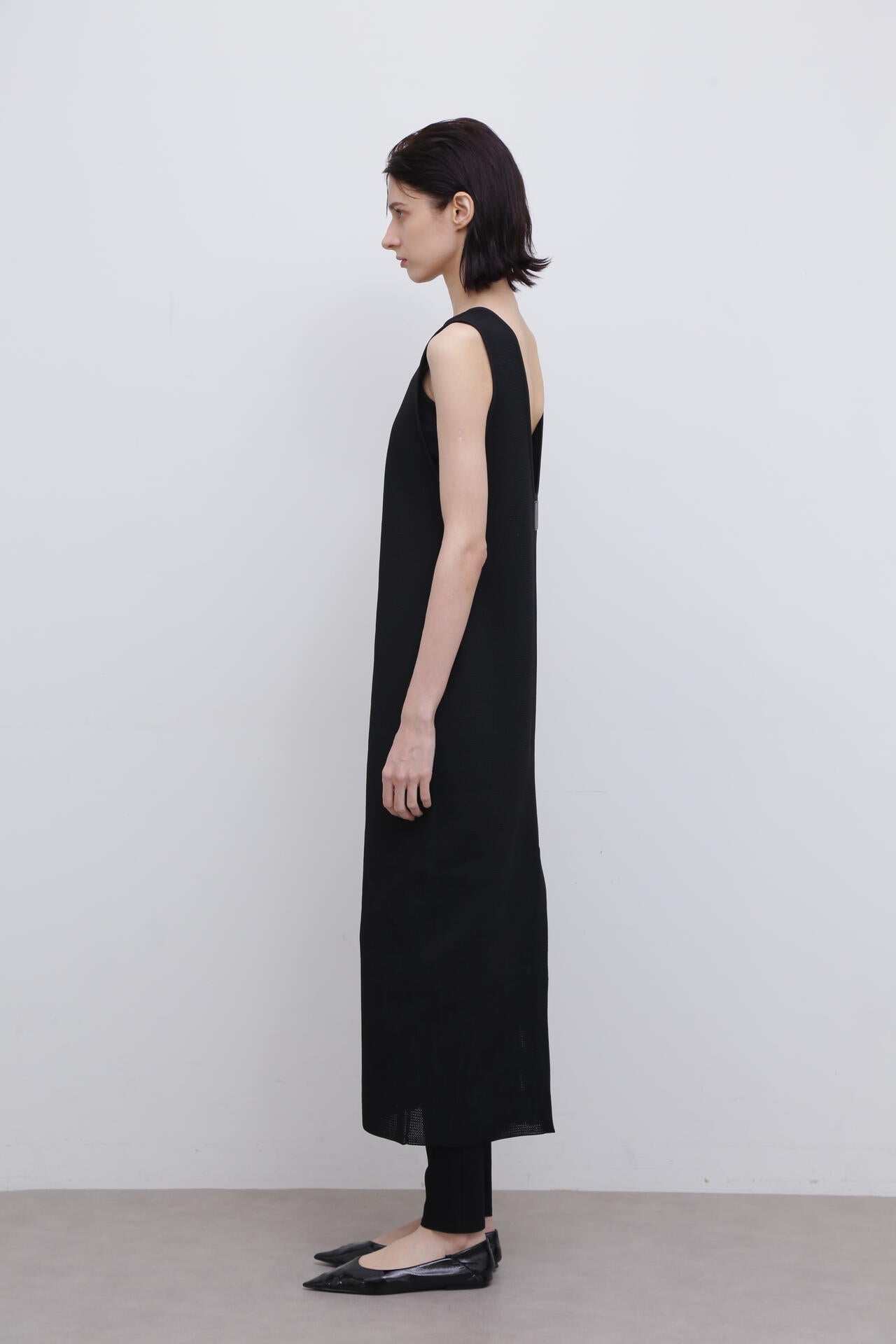 ＜UNiPH＞スポンディッシュストレッチメッシュニットワンピース