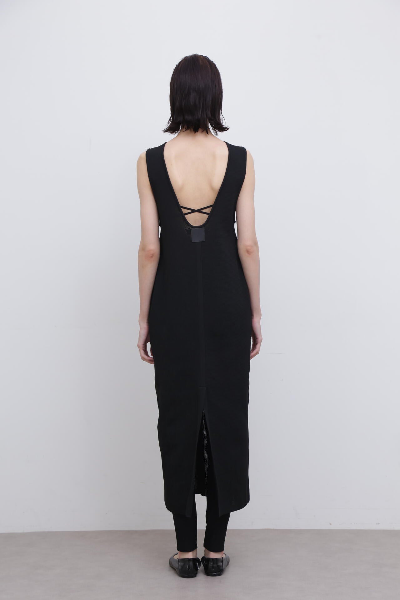 ＜UNiPH＞スポンディッシュストレッチメッシュニットワンピース