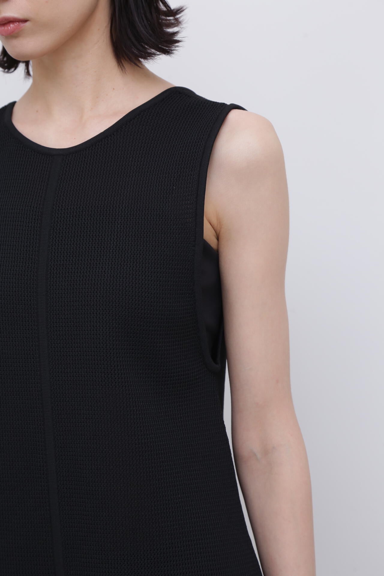 ＜UNiPH＞スポンディッシュストレッチメッシュニットワンピース