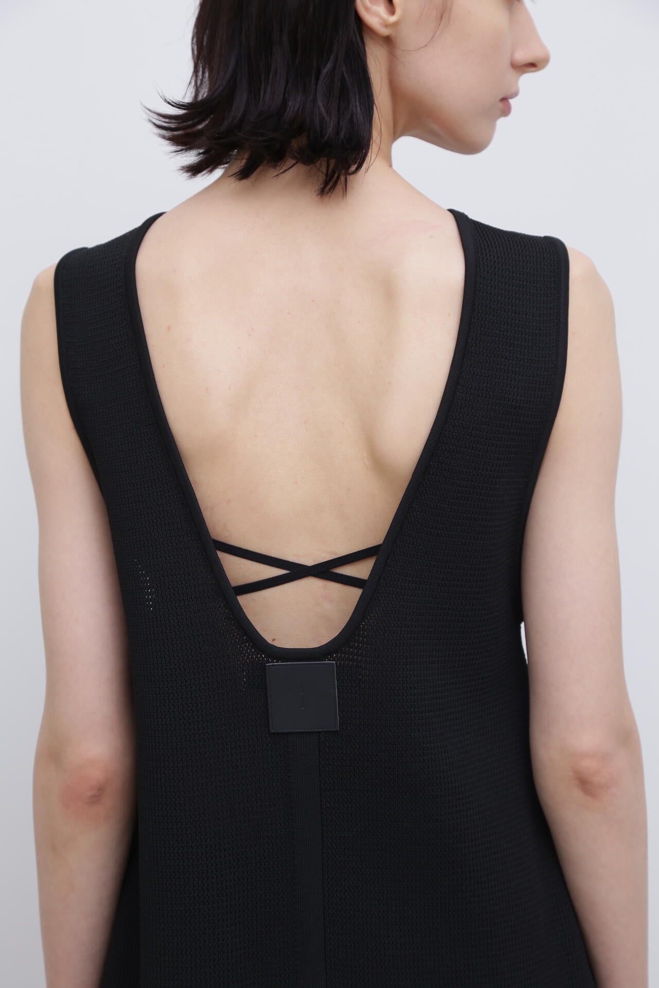 ＜UNiPH＞スポンディッシュストレッチメッシュニットワンピース