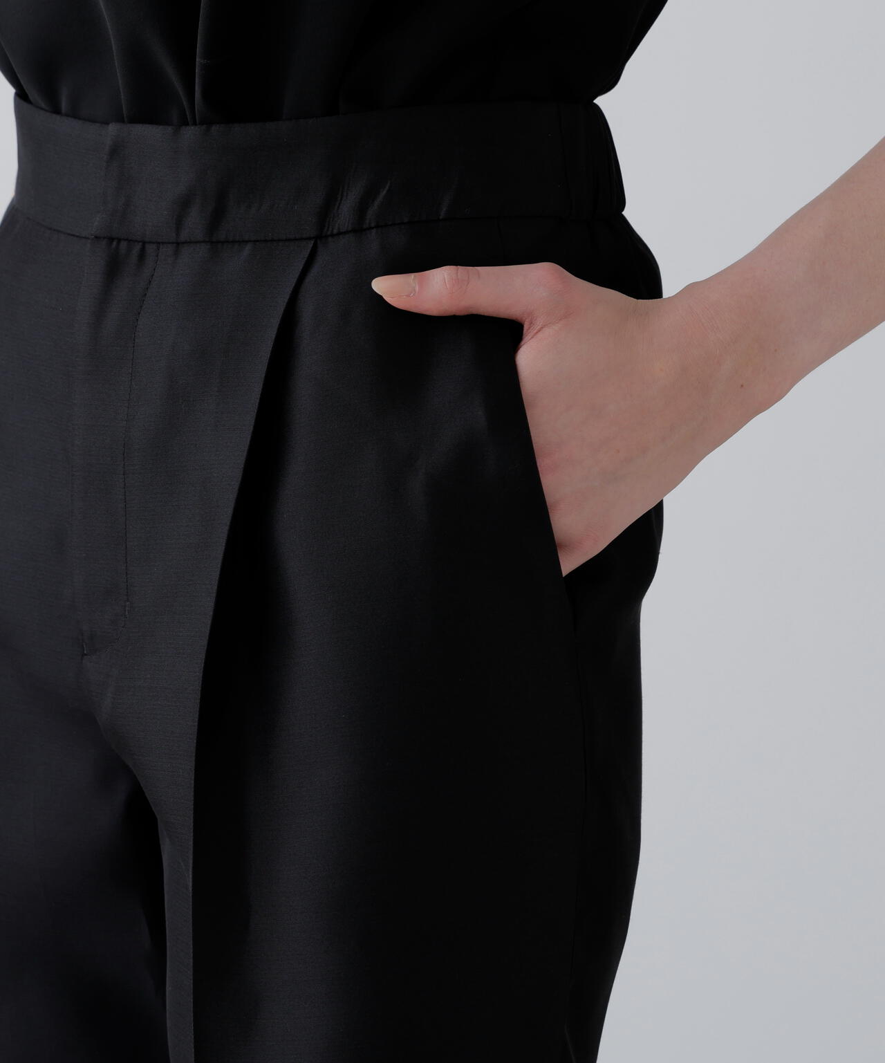 ＜BLACK LABEL＞シルクダブルクロスパンツ