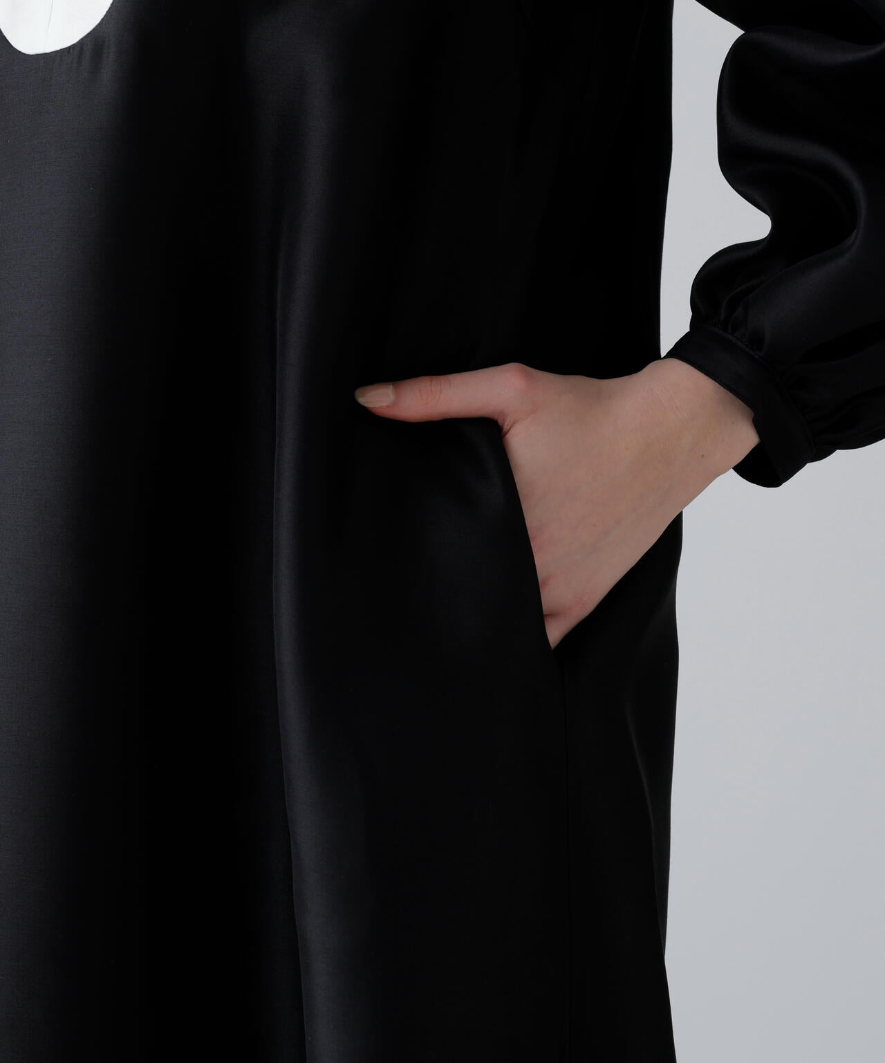＜BLACK LABEL＞シルクダブルクロスワンピース