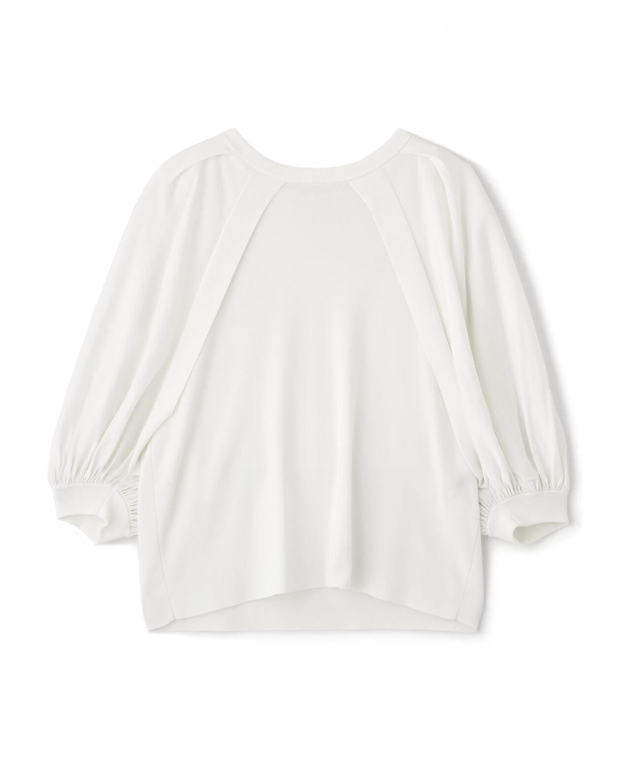 レイヤードスリーブニット