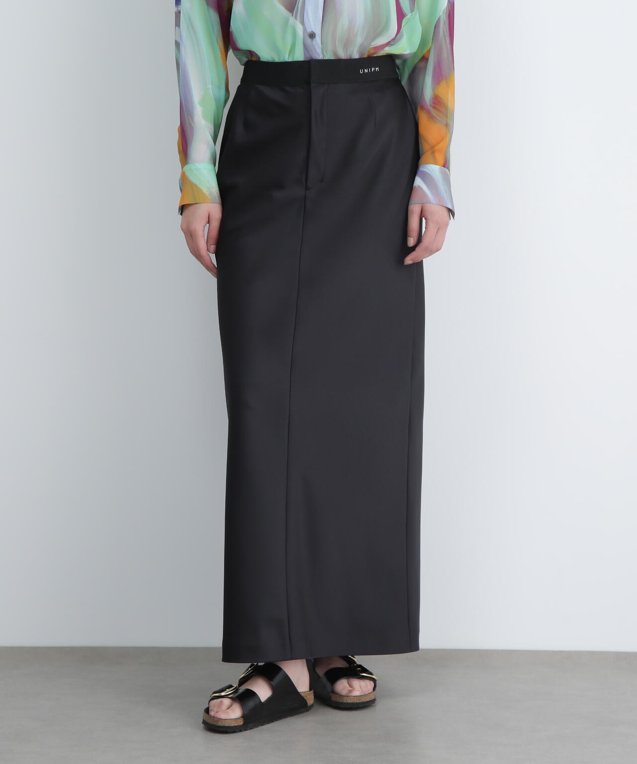 ＜UNiPH＞マットサテンスカート