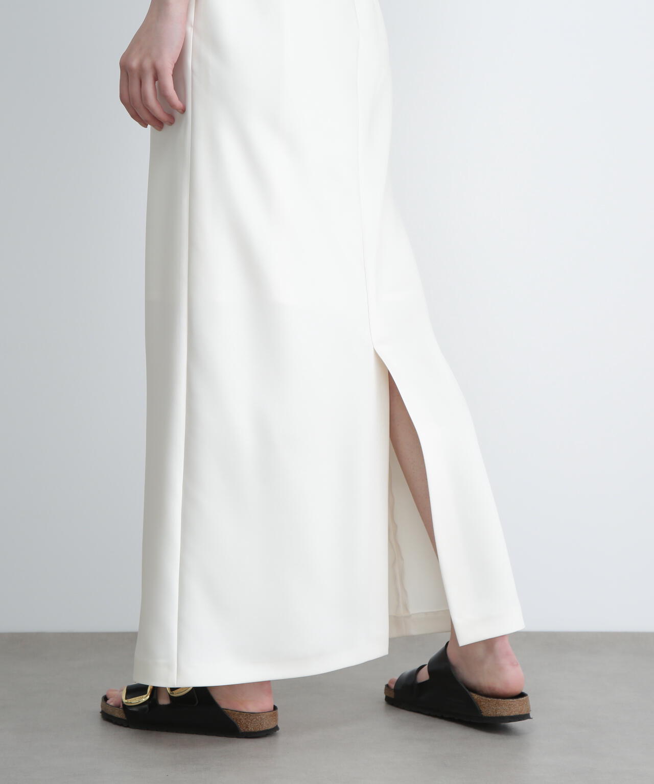 ＜UNiPH＞マットサテンスカート