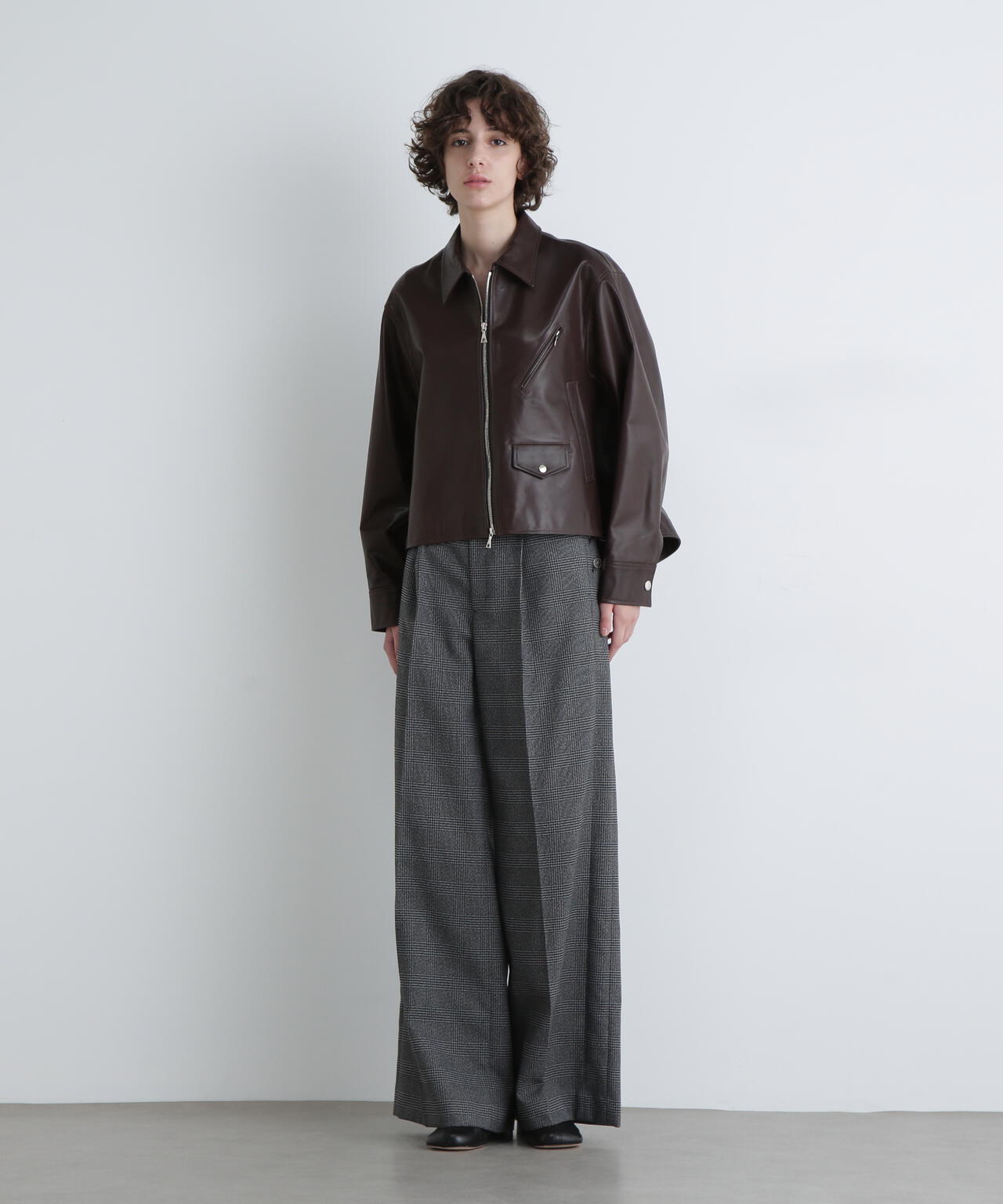 ＜UNiPH＞ゴートレザージャケット