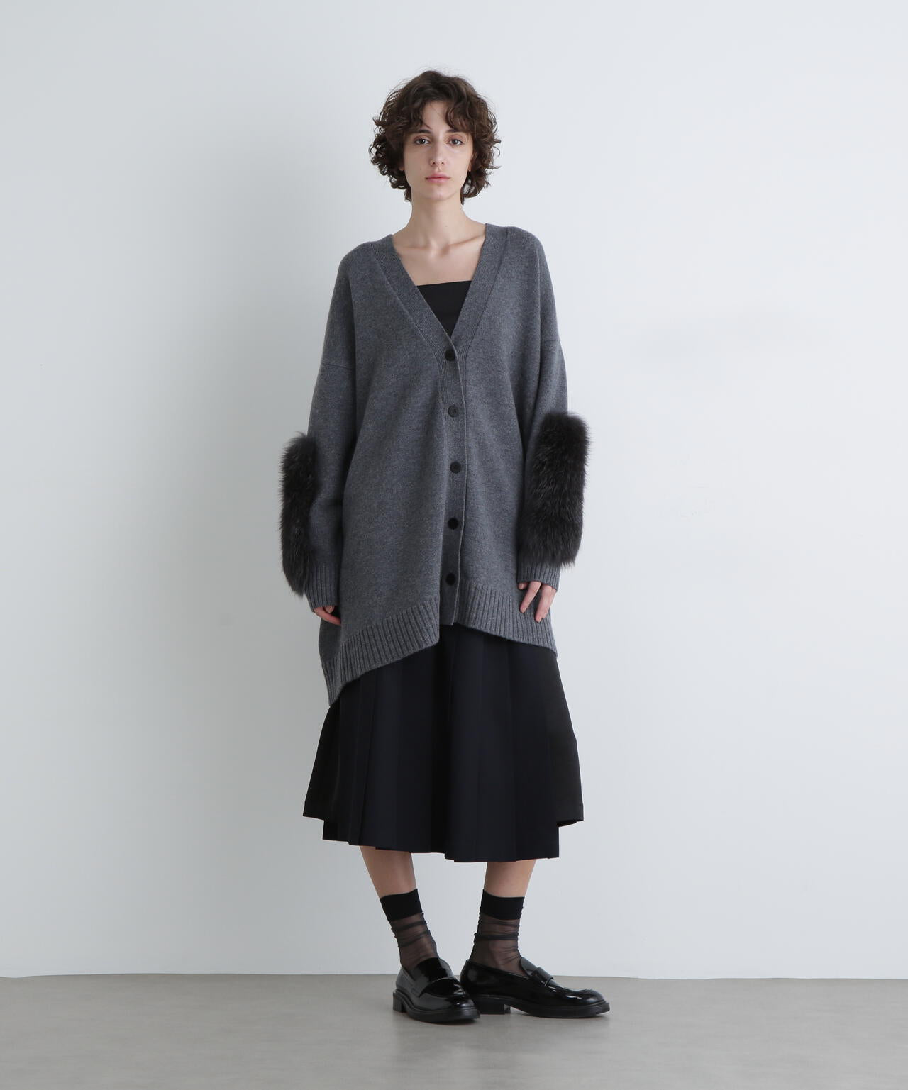 ＜UNiPH＞コージーニットカーディガン