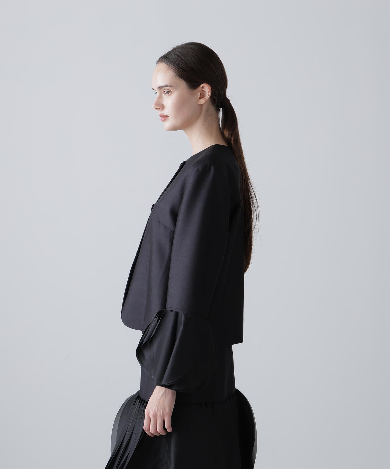 ＜BLACK LABEL＞シルクウールツイルジャケット