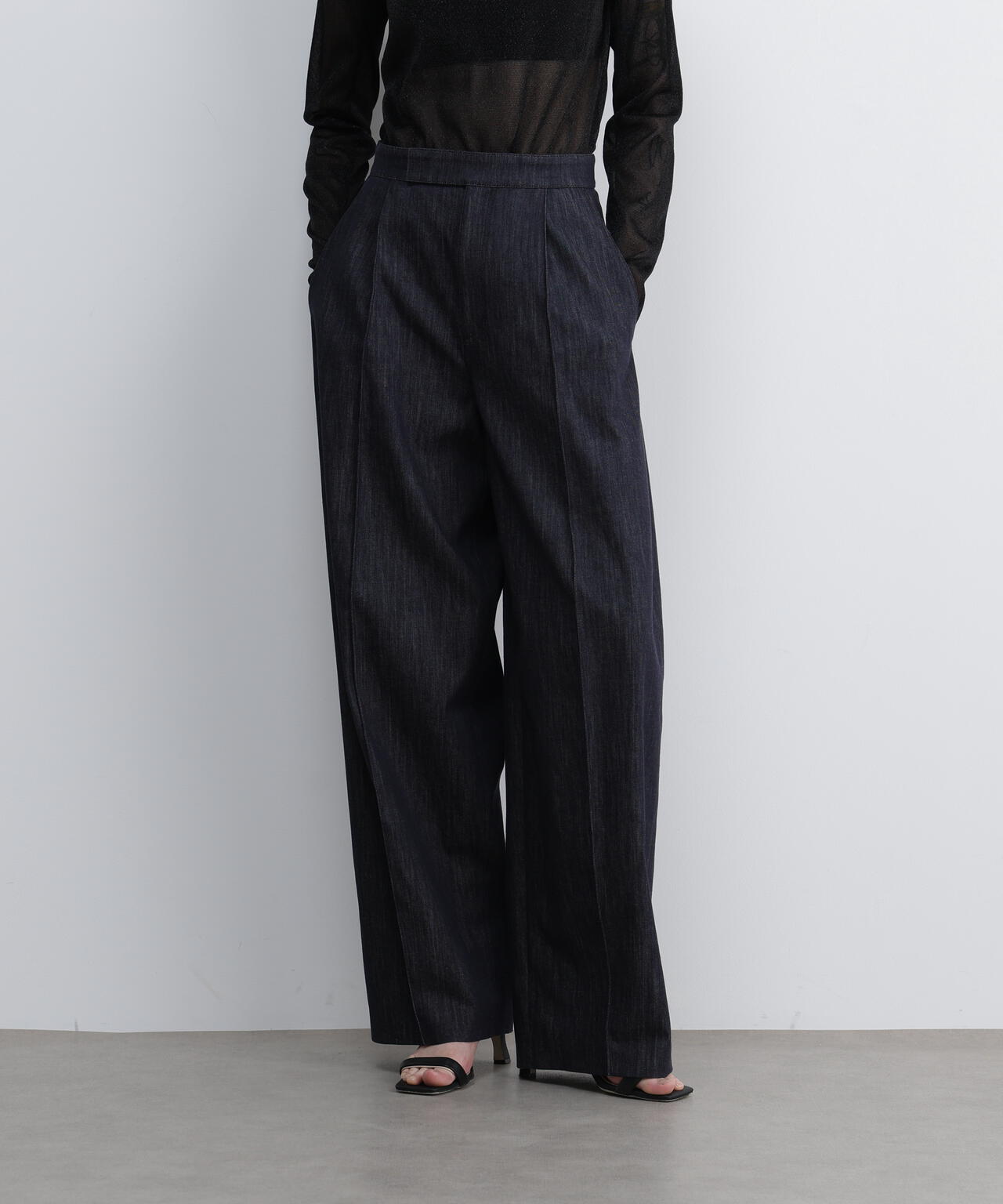 ＜UNiPH＞レーヨンデニムパンツ