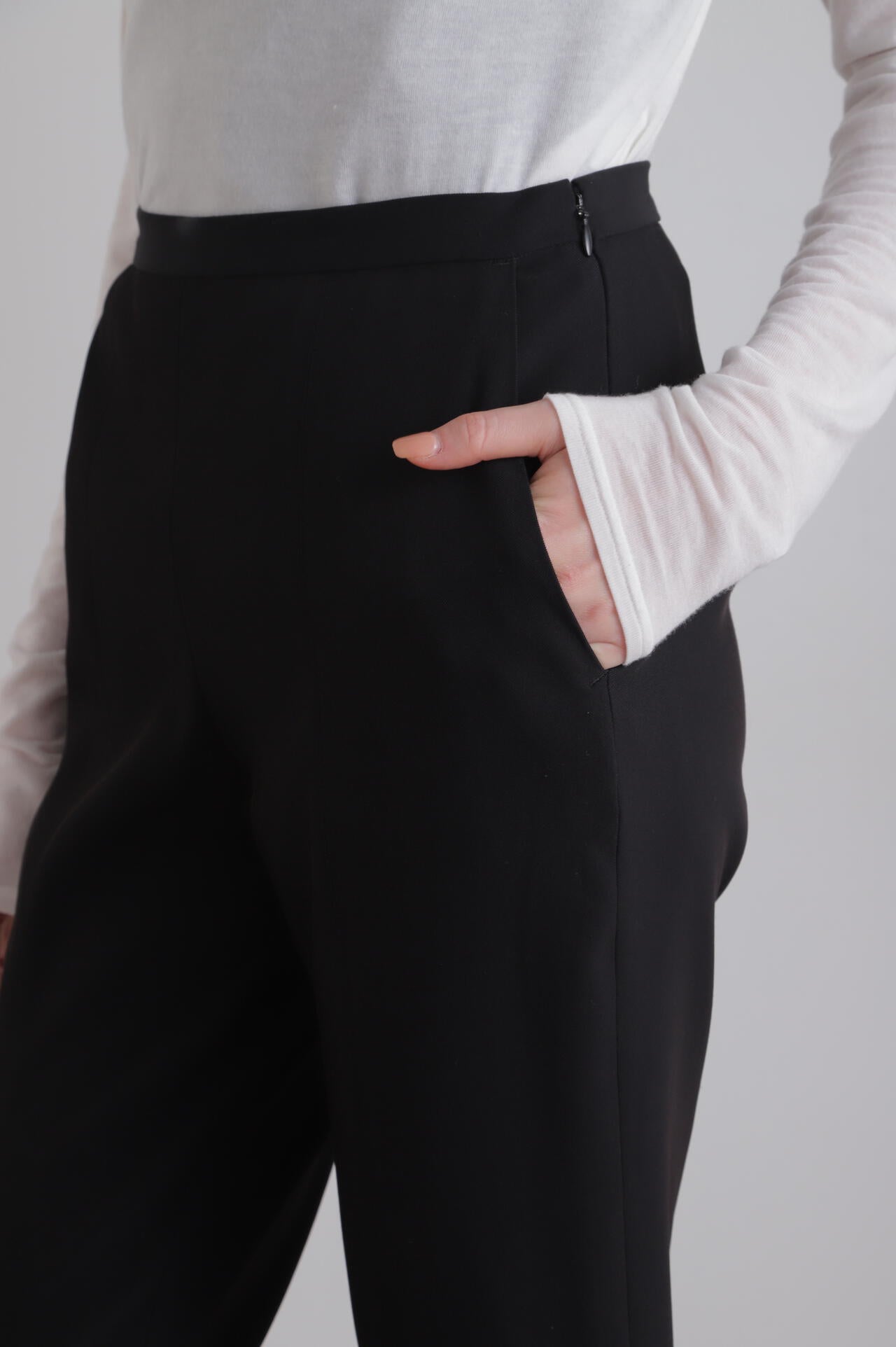【EC限定/000サイズ】2WAYツイルフロントスリットパンツ