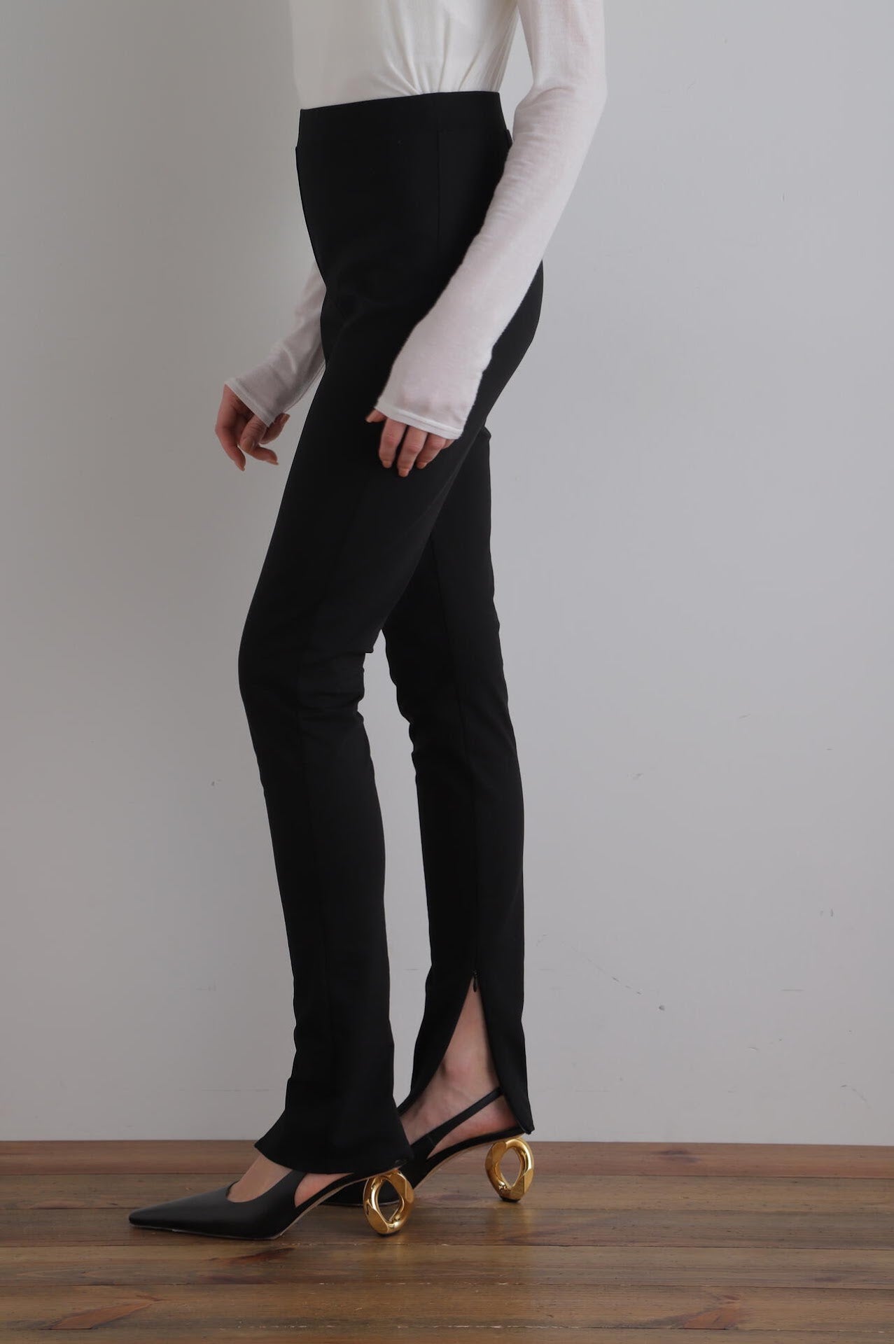 【EC限定カラー/グレー】ハイストレッチレギンスパンツ