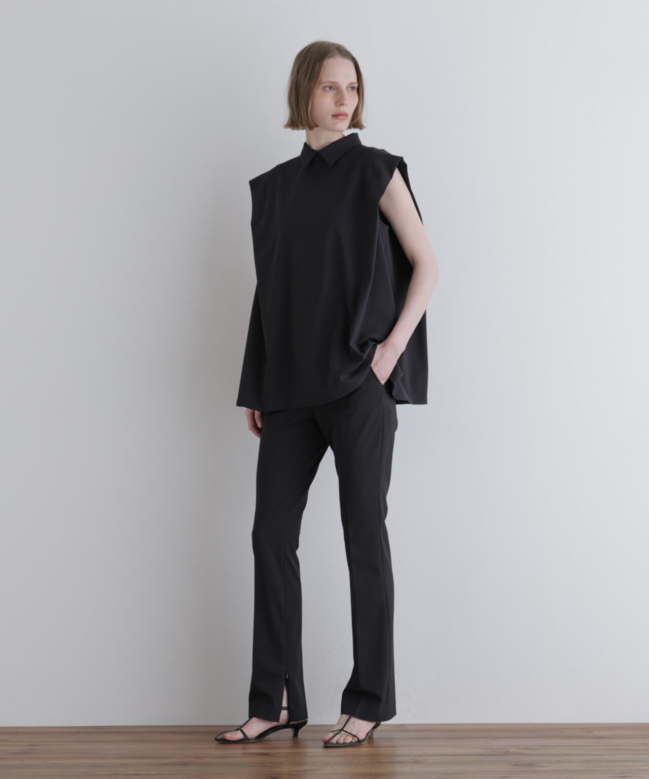 【EC限定/00サイズ】ストレッチオックスパンツ