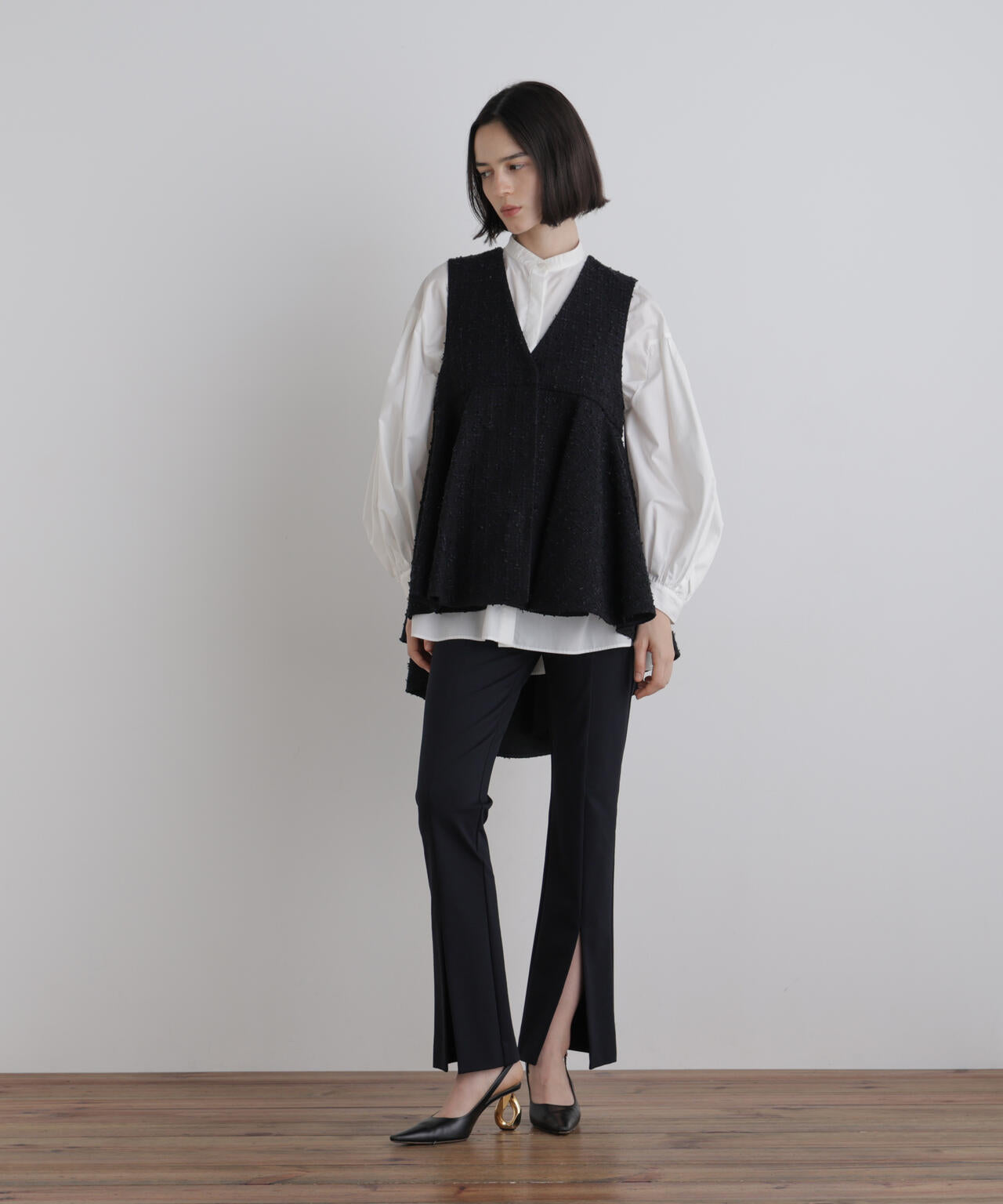 身長173ｃｍ　Ｂ81　Ｗ61　Ｈ89 着用サイズ：F