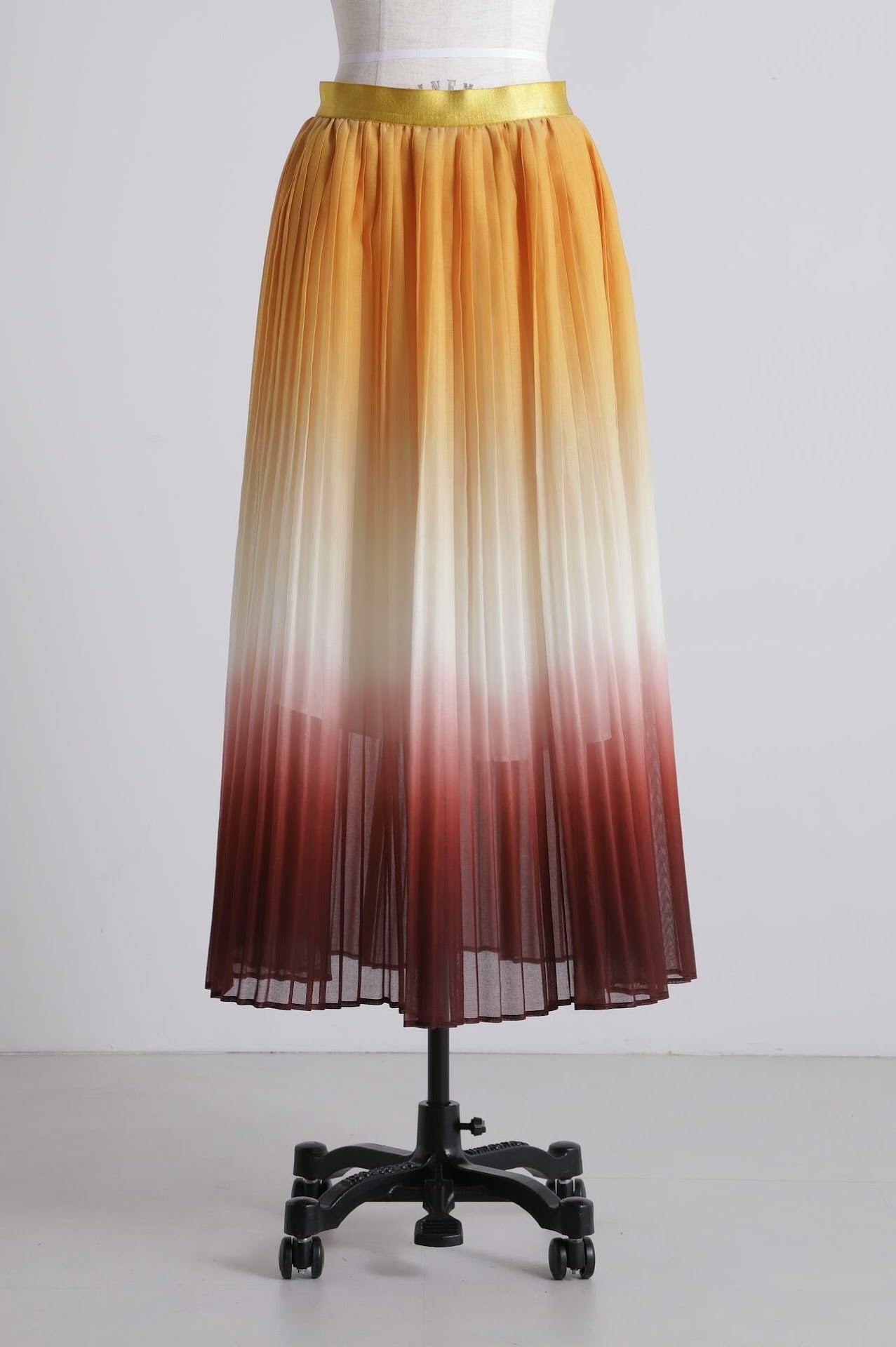 【TV着用】Pleated Maxi Flare Skirt