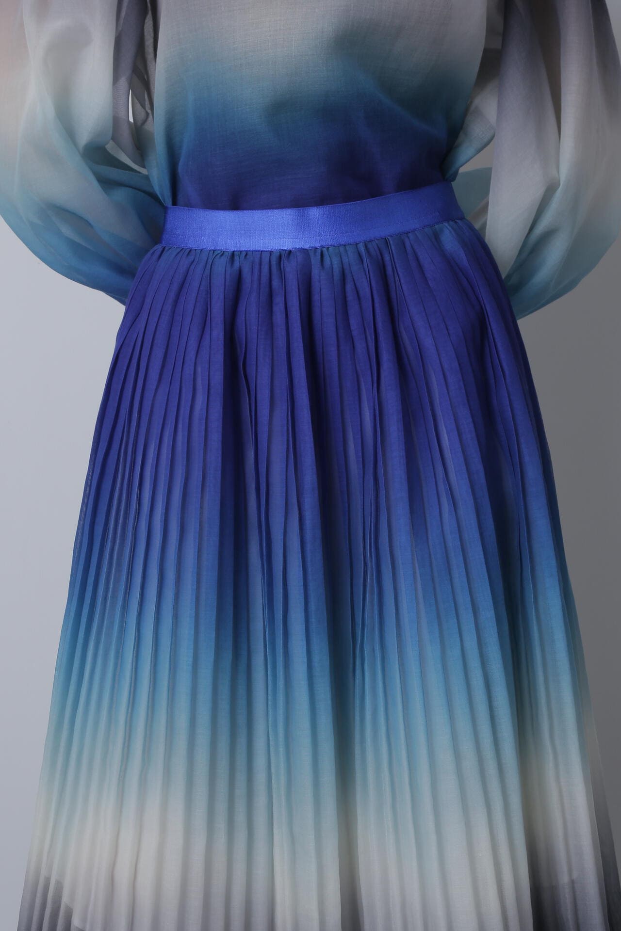 【TV着用】Pleated Maxi Flare Skirt