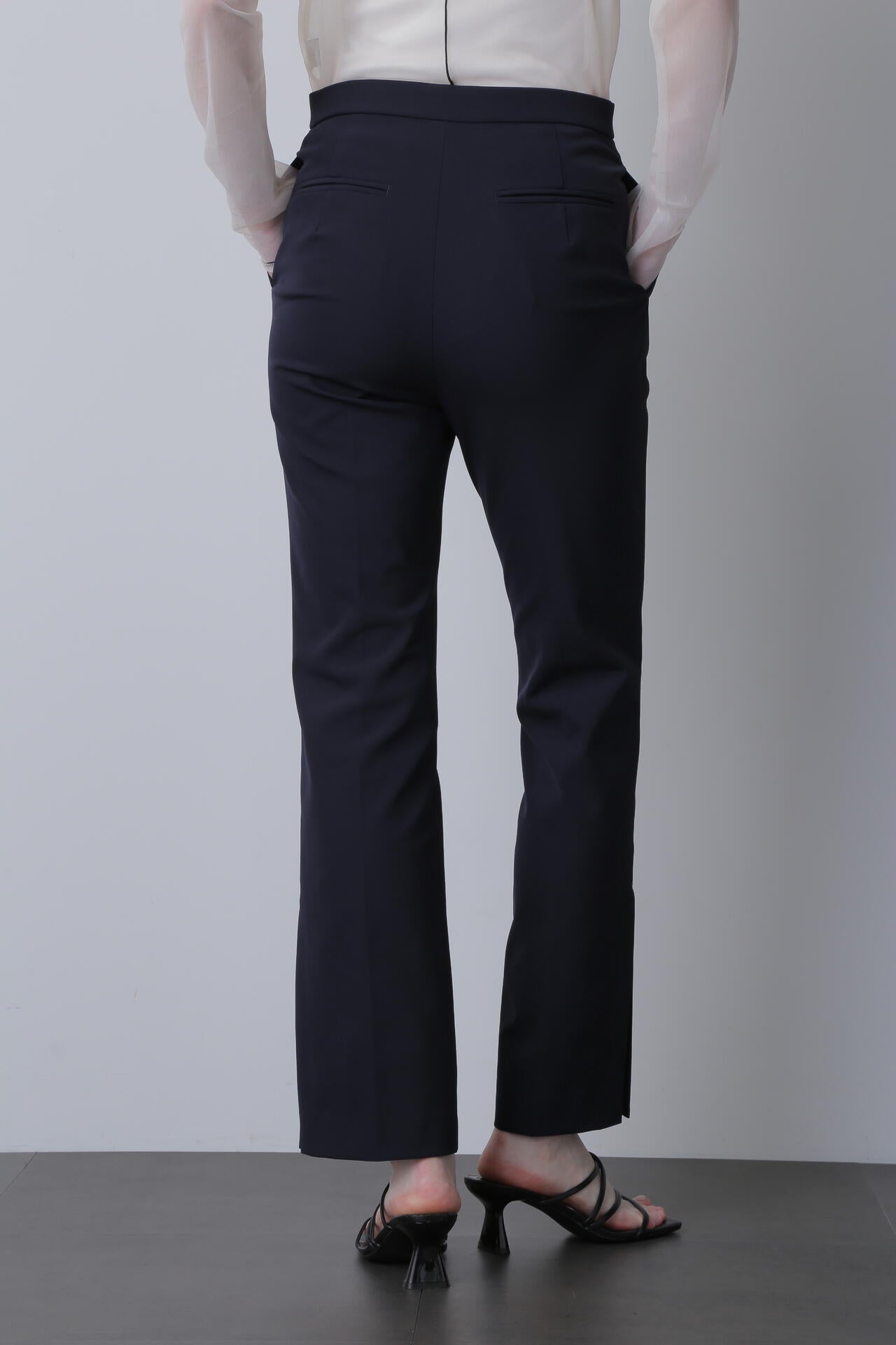 Side Slit Stretch Flare Pants