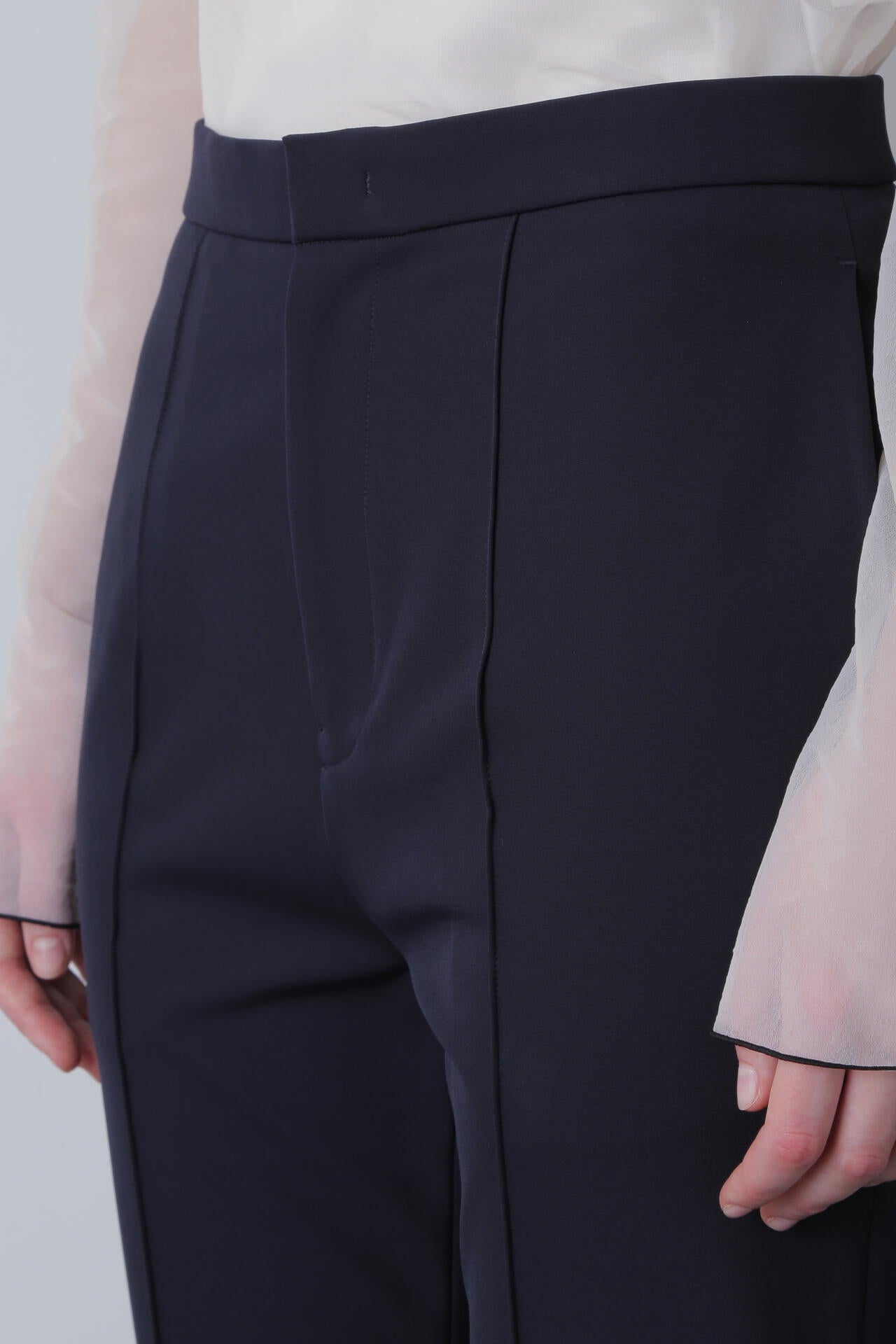 Side Slit Stretch Flare Pants