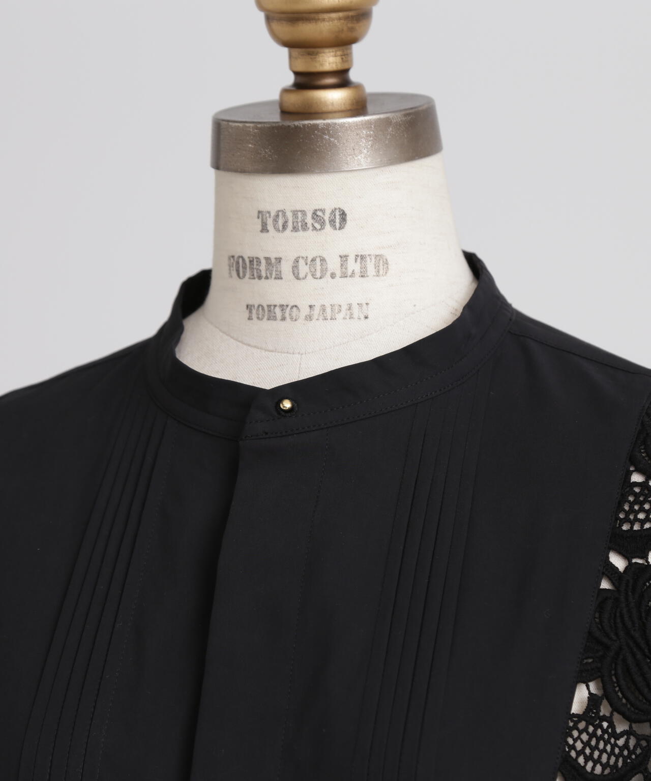Lace Combi Shirt Dress