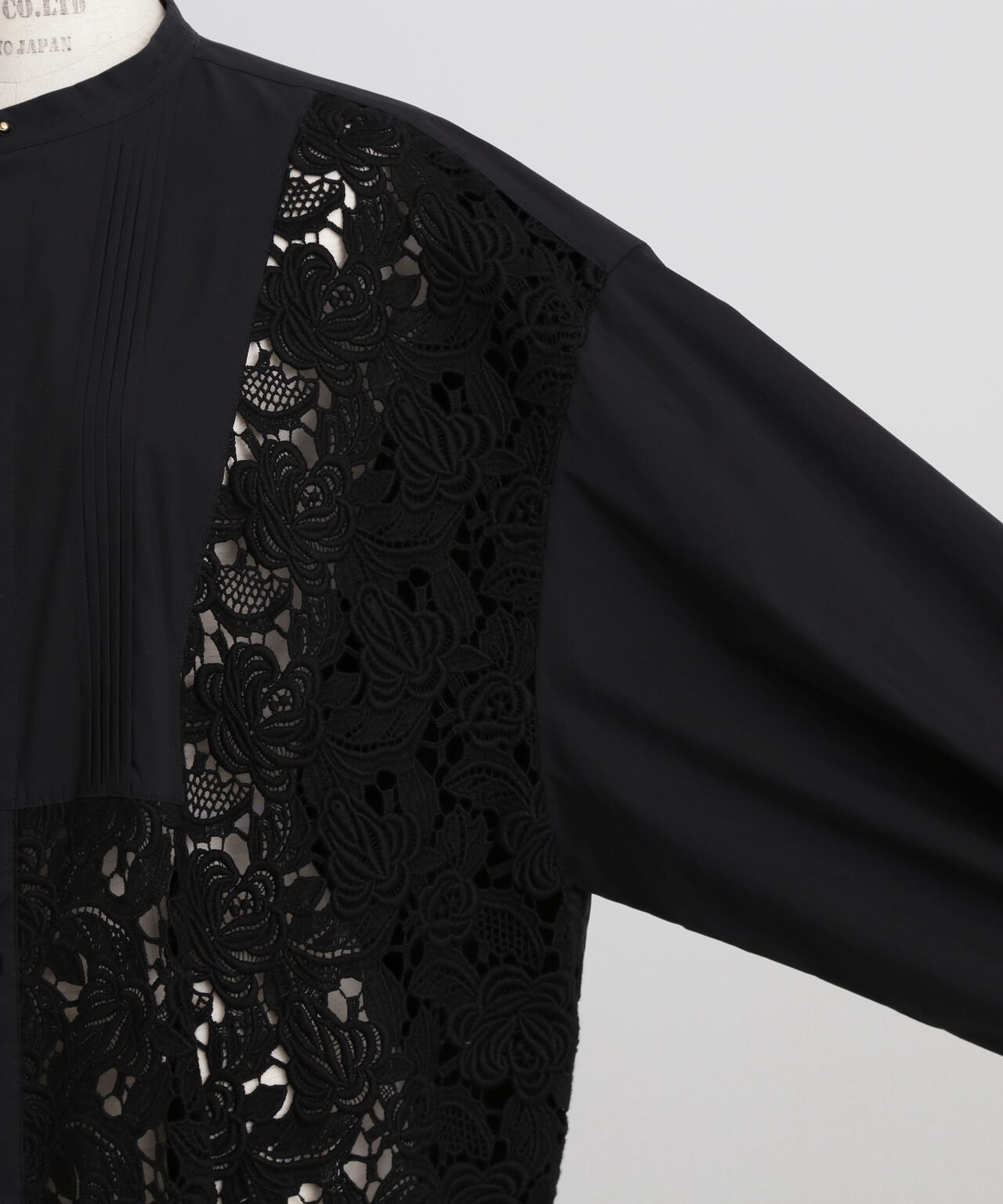 Lace Combi Shirt Dress