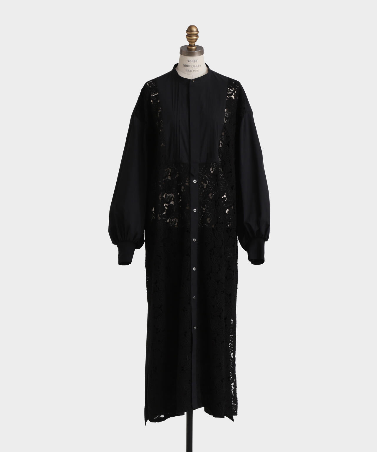 Lace Combi Shirt Dress