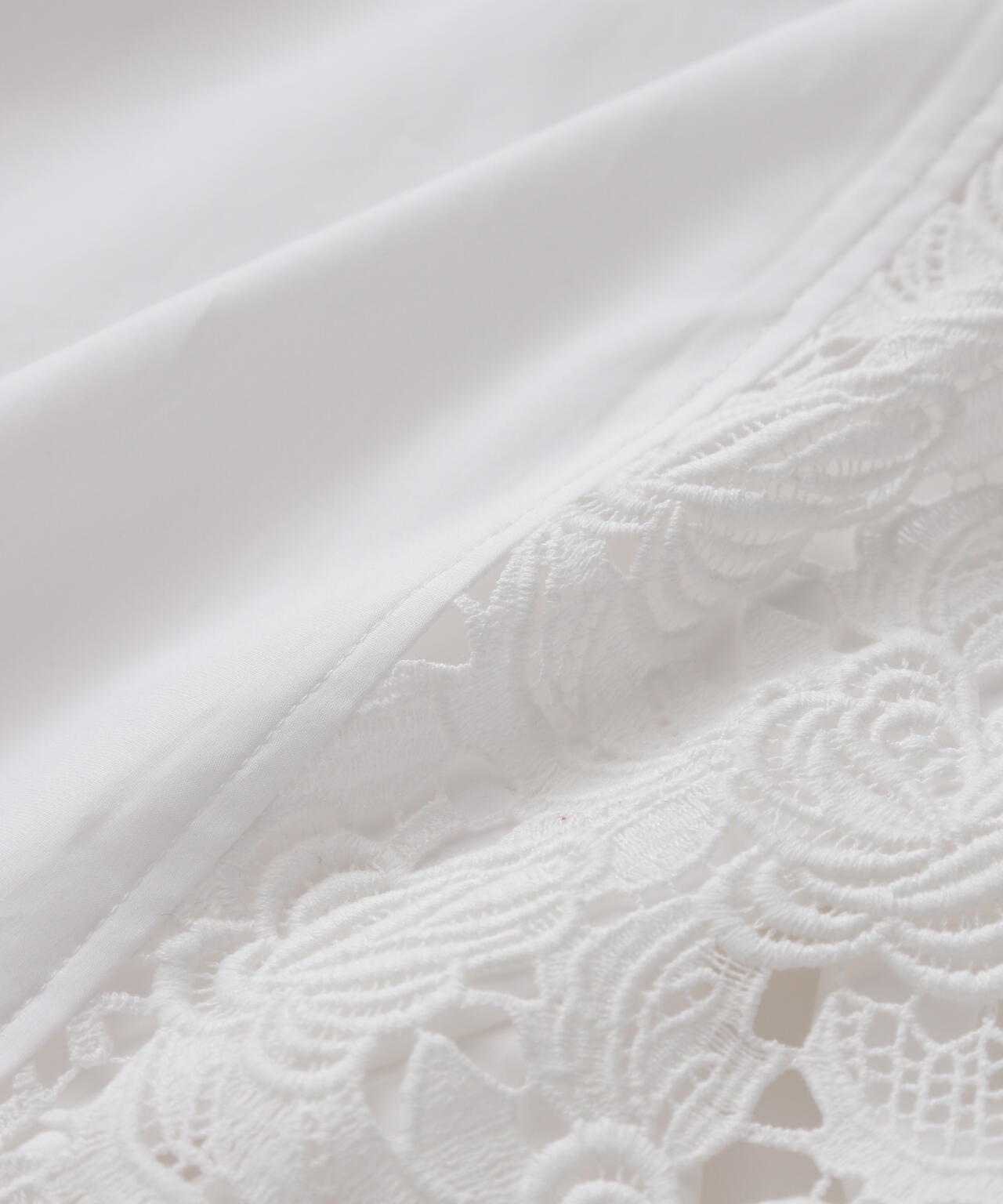 Lace Combi Shirt Dress