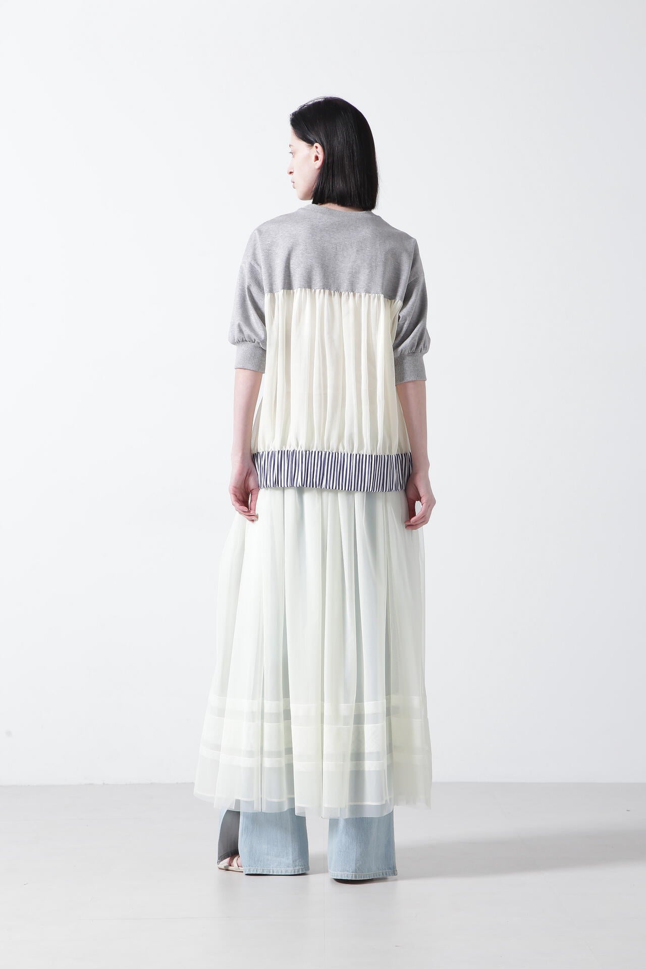 【TV着用】【GISELe 6月号掲載商品】Tulle/Organdy Layered Skirt