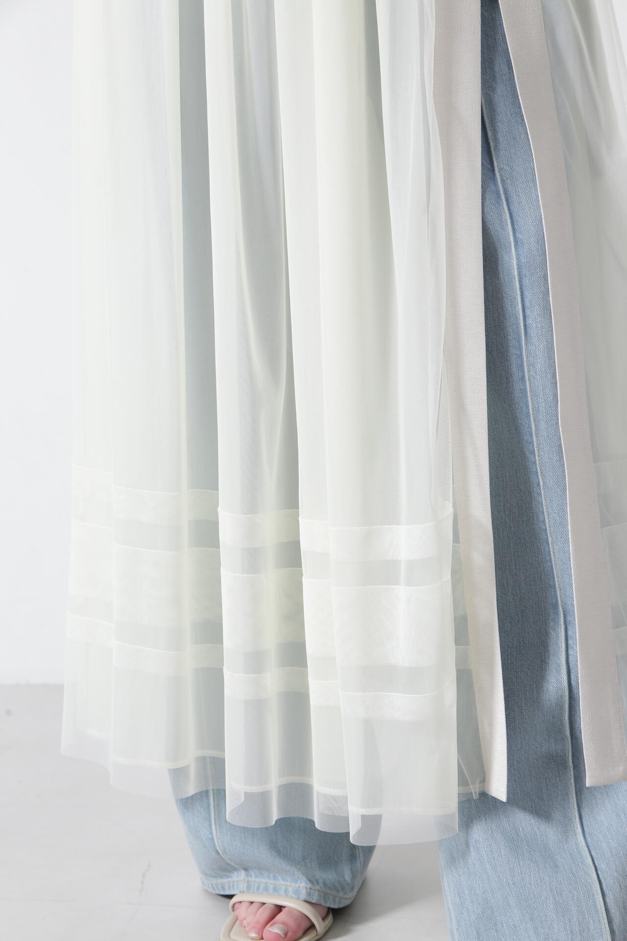 【TV着用】【GISELe 6月号掲載商品】Tulle/Organdy Layered Skirt