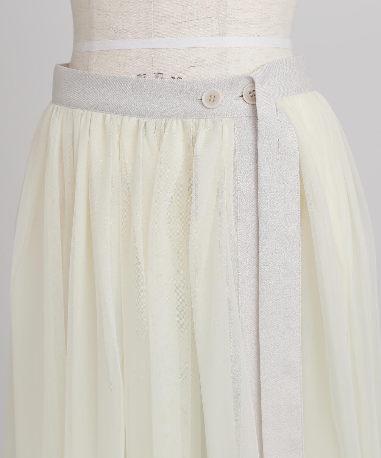 【TV着用】【GISELe 6月号掲載商品】Tulle/Organdy Layered Skirt