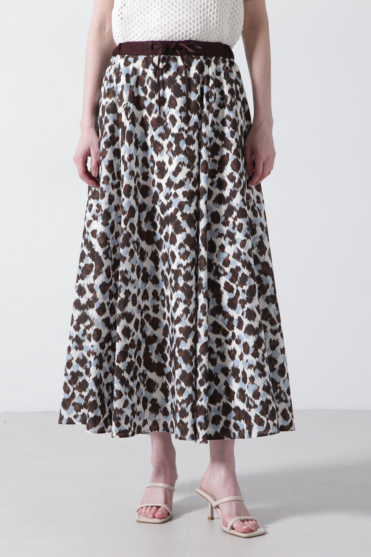 Printed Flare Skirt