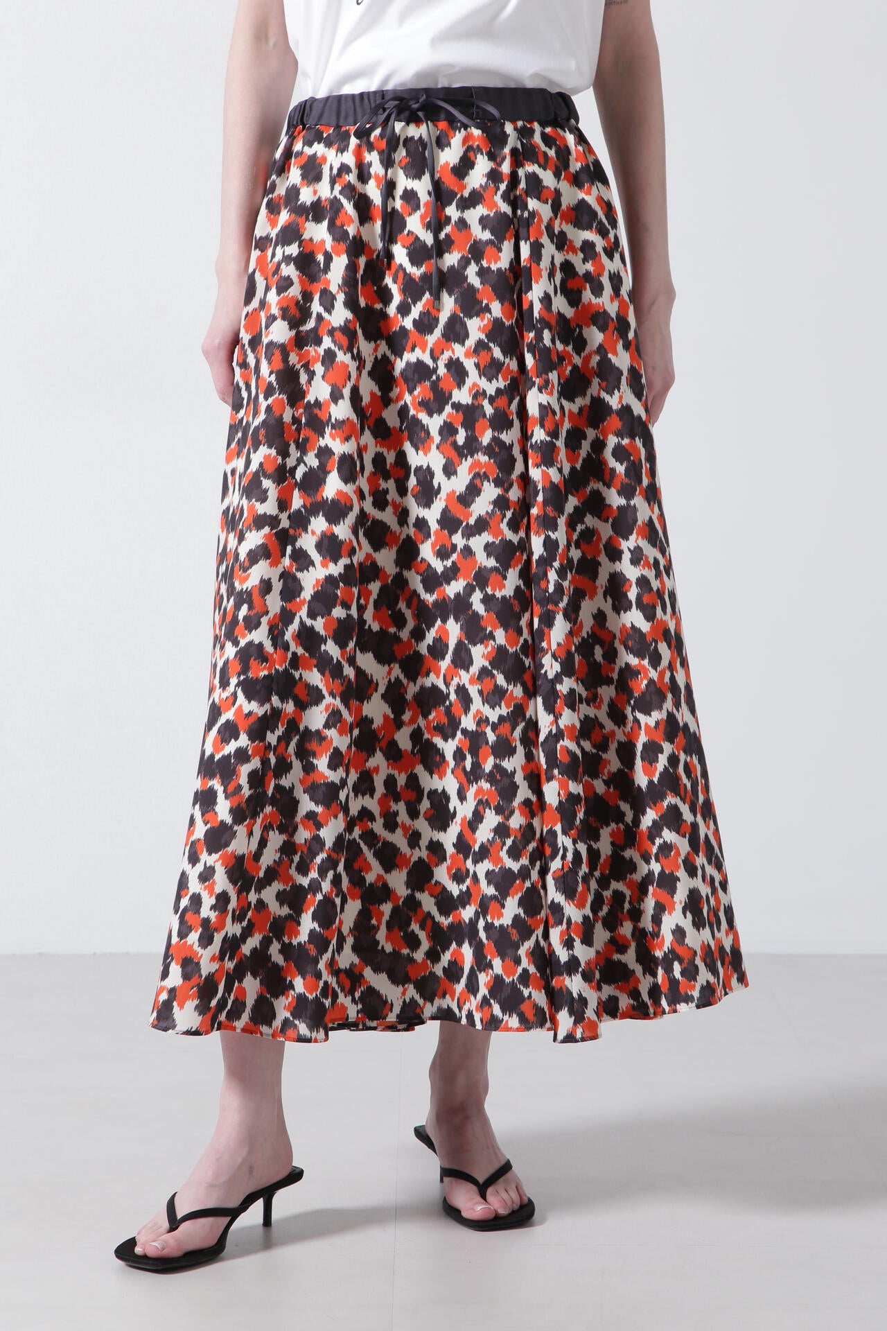Printed Flare Skirt